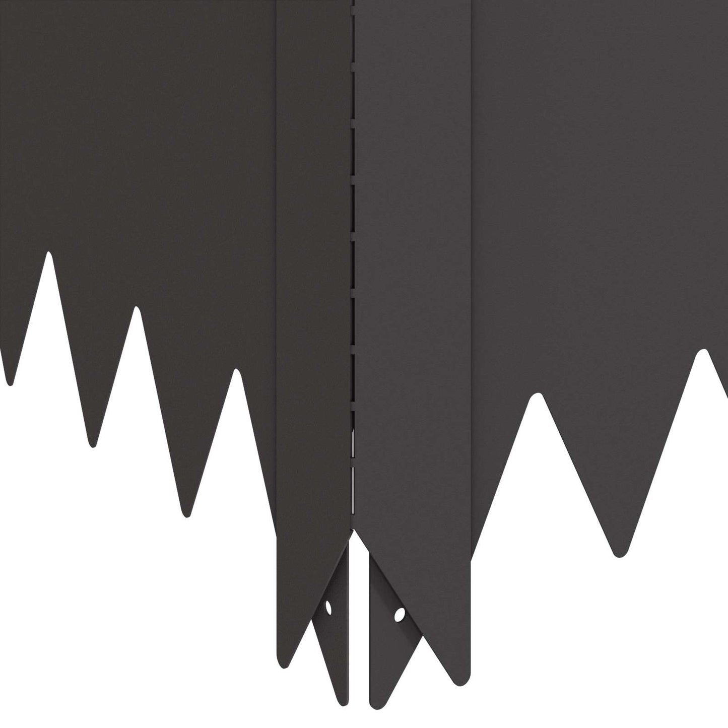 Gazonrand 4 st 100 x 100 x 35 cm Staal Zwart is nu te koop bij PeponiXL, paradijselijk wonen!