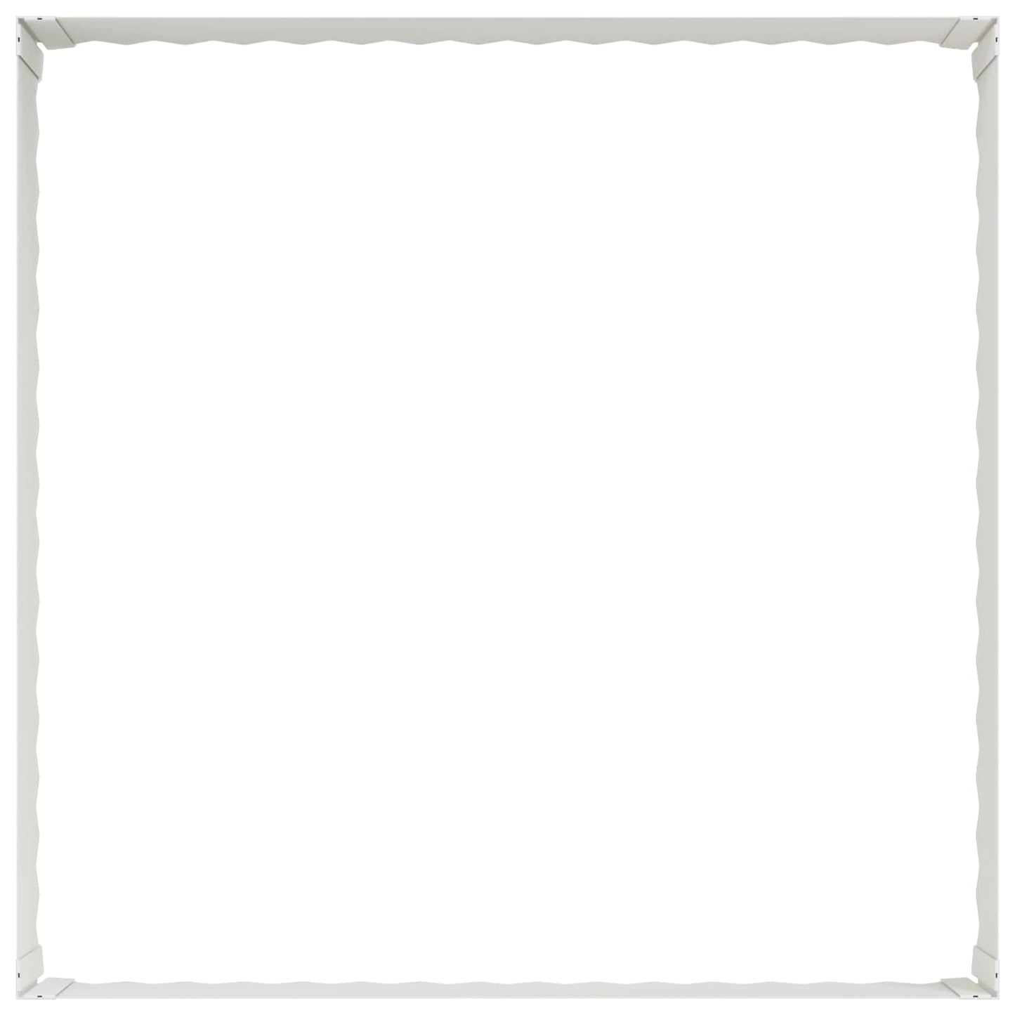 Gazonrand 100 x 100 x 35 cm Staal Wit is nu te koop bij PeponiXL, paradijselijk wonen!