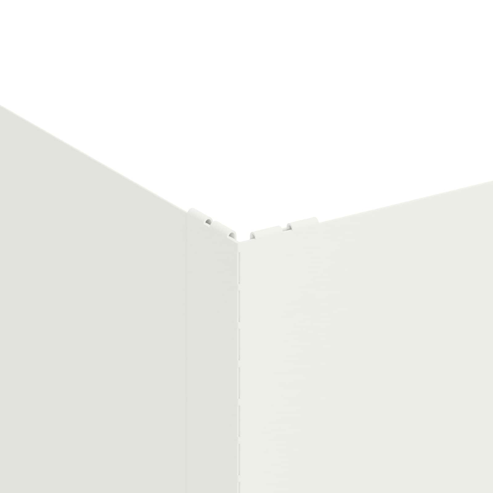 Gazonrand 4 st 100 x 100 x 35 cm Staal Wit is nu te koop bij PeponiXL, paradijselijk wonen!