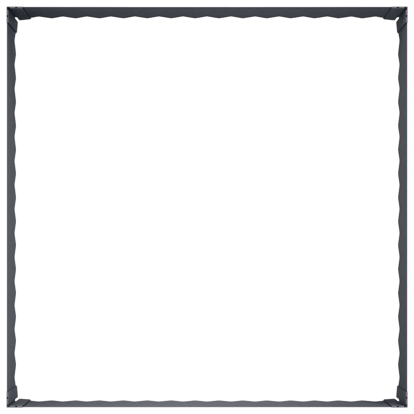 Gazonrand 100 x 100 x 35 cm Staal Antracietkleurig is nu te koop bij PeponiXL, paradijselijk wonen!