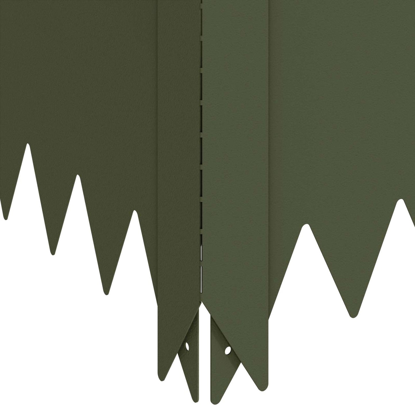 Gazonrand 100 x 100 x 35 cm Staal Olijfgroen is nu te koop bij PeponiXL, paradijselijk wonen!