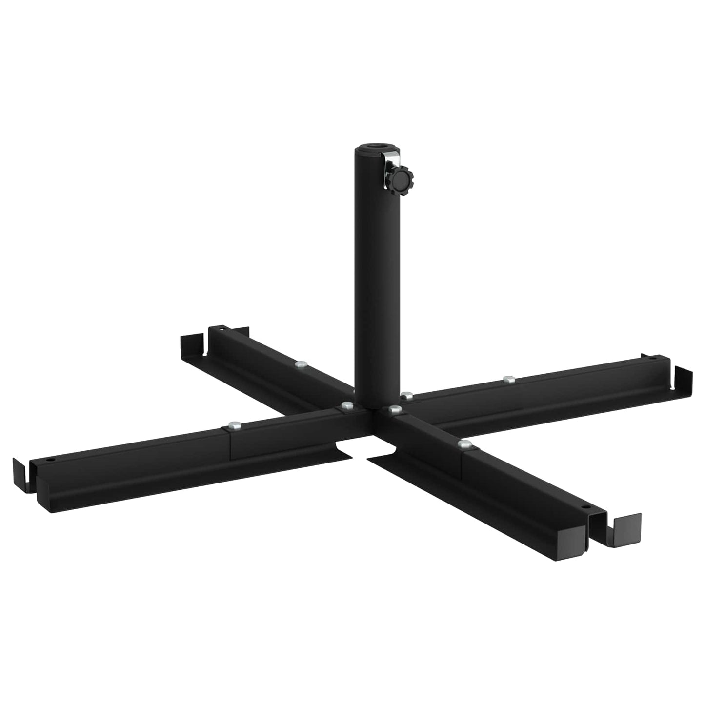 Parasolvoet voor 25–50 mm paal Zwart Gepoedercoat staal is nu te koop bij PeponiXL, paradijselijk wonen!
