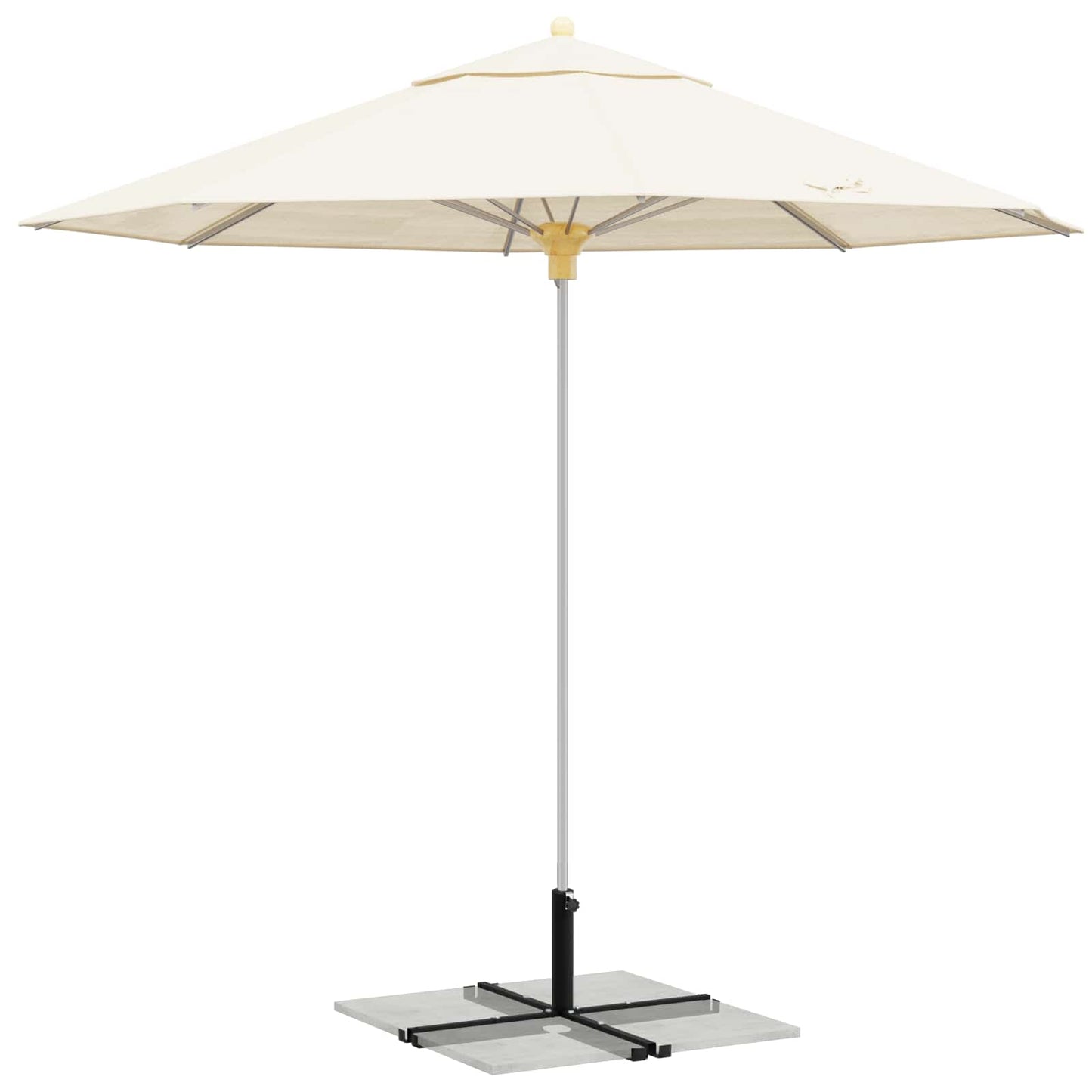 Parasolvoet voor 25–50 mm paal Zwart Gepoedercoat staal is nu te koop bij PeponiXL, paradijselijk wonen!