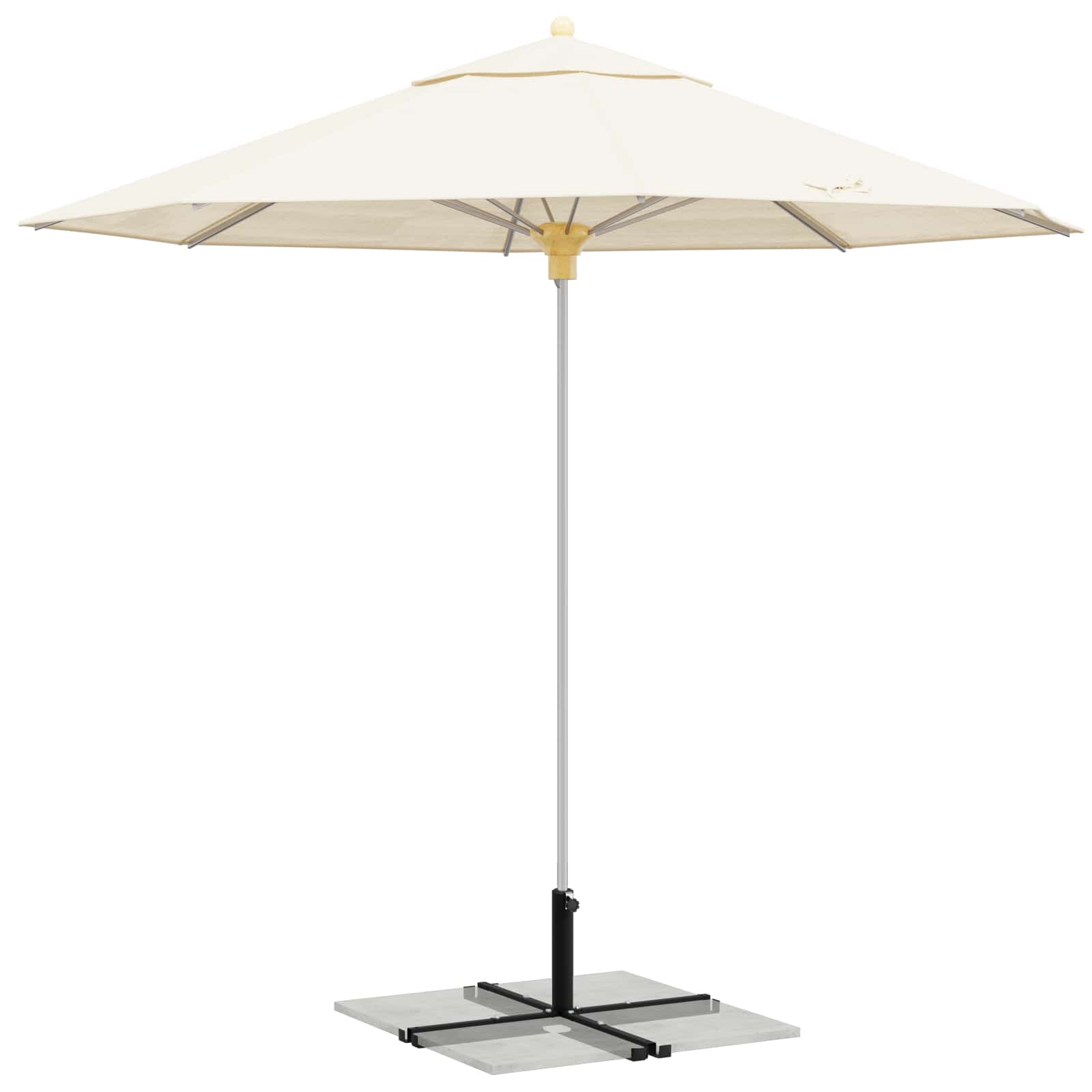 Parasolvoet voor 25–50 mm paal Zwart Gepoedercoat staal is nu te koop bij PeponiXL, paradijselijk wonen!