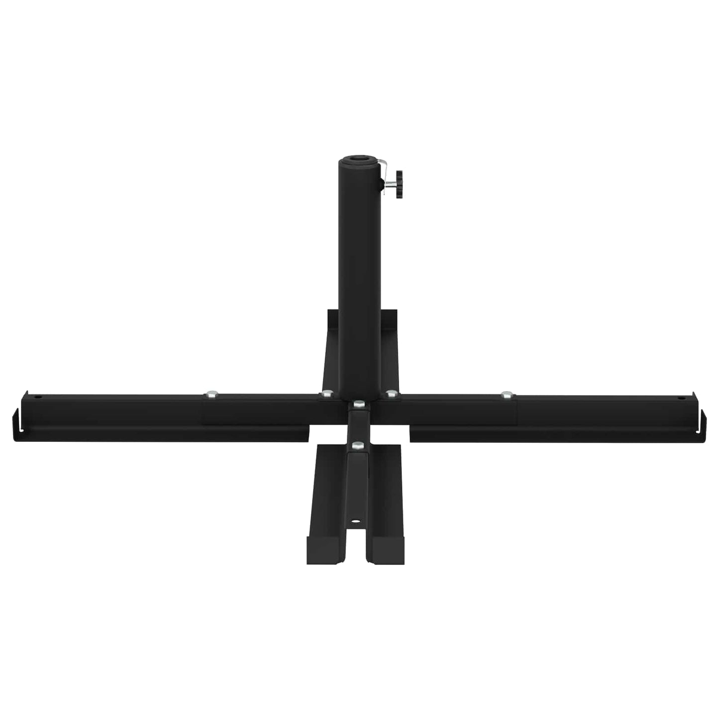 Parasolvoet voor 25–50 mm paal Zwart Gepoedercoat staal is nu te koop bij PeponiXL, paradijselijk wonen!