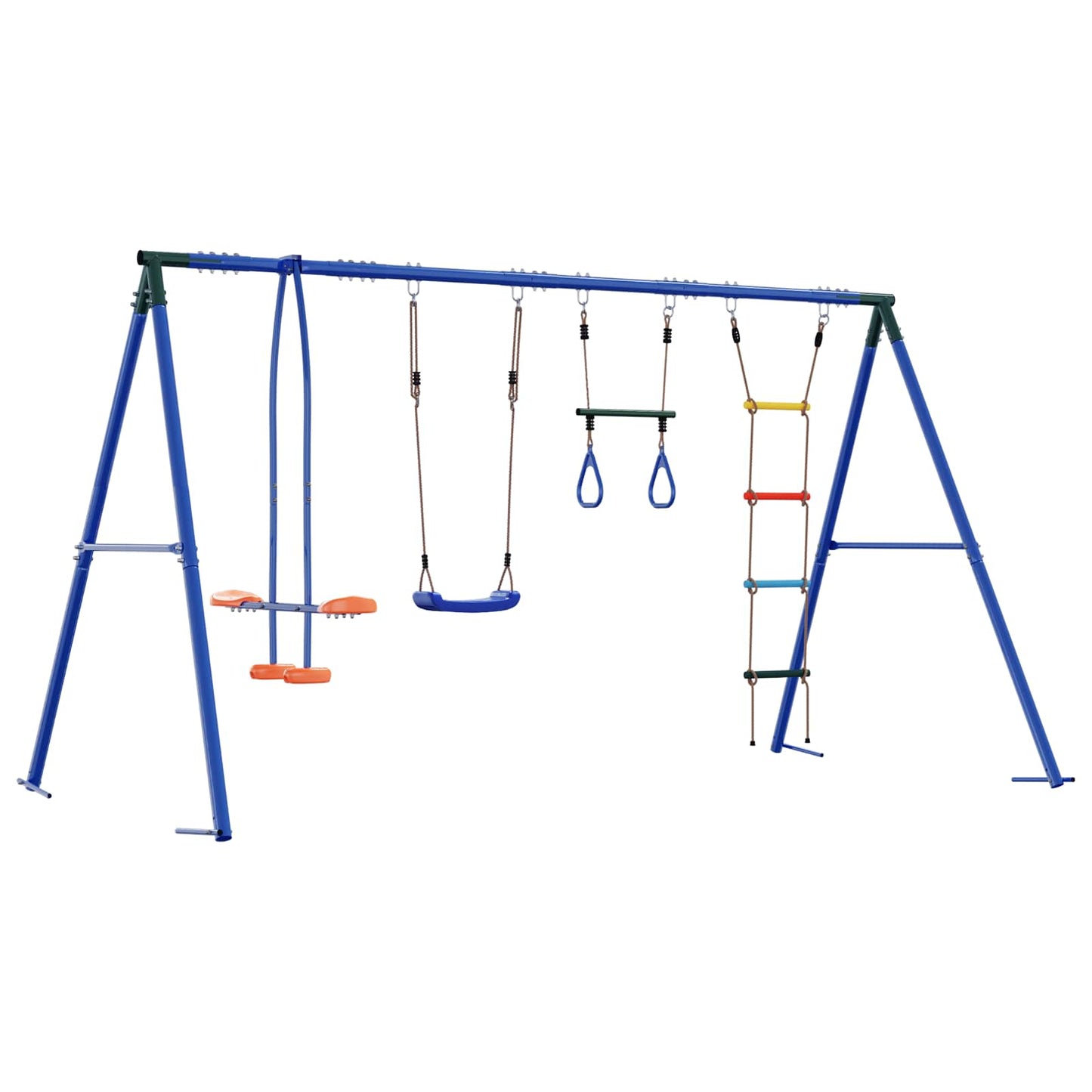 Buiten Schommelset Meerkleurig 330 x 185 x 185 cm Staal en PE is nu te koop bij PeponiXL, paradijselijk wonen!