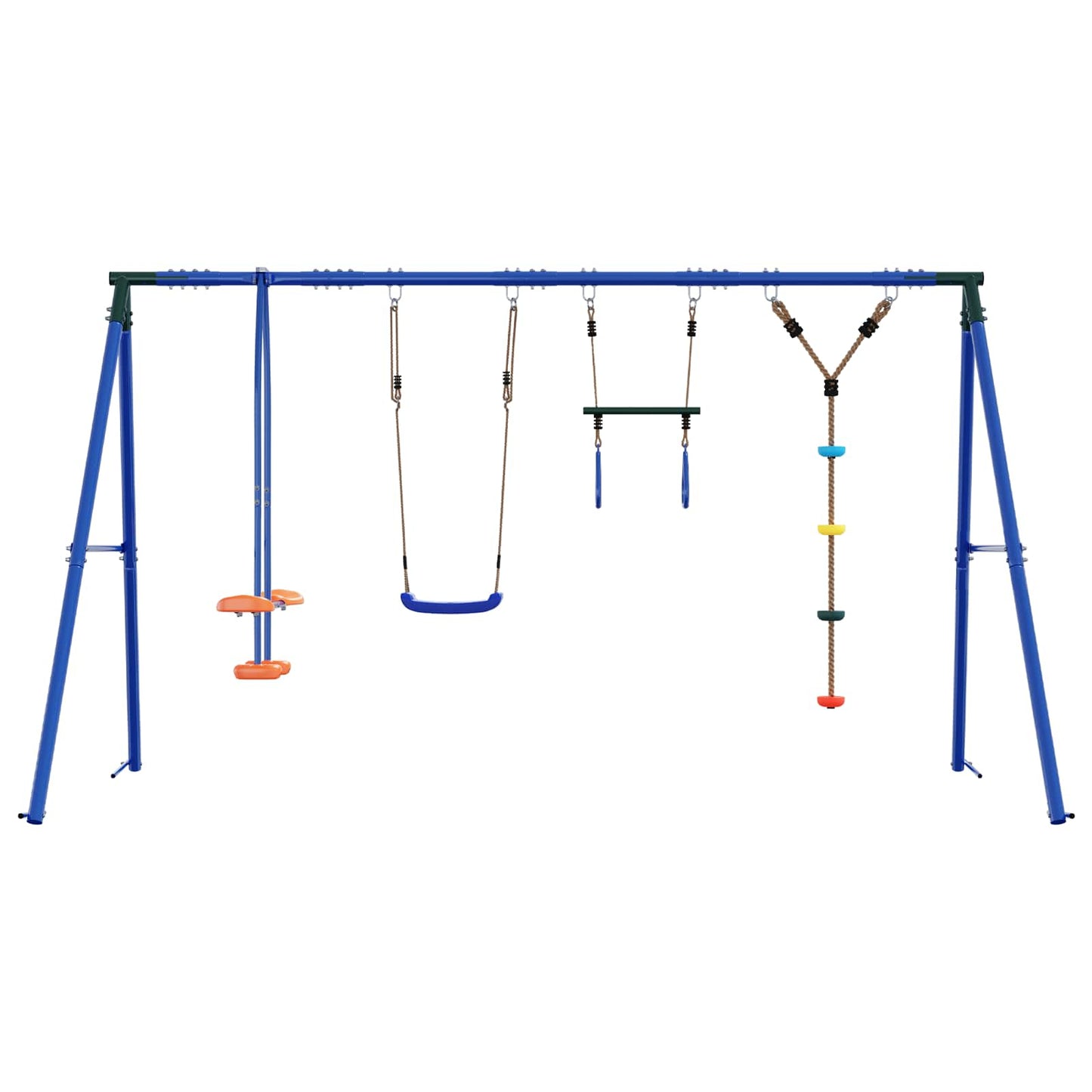 Buiten Schommelset Meerkleurig 330 x 185 x 185 cm Staal en PE