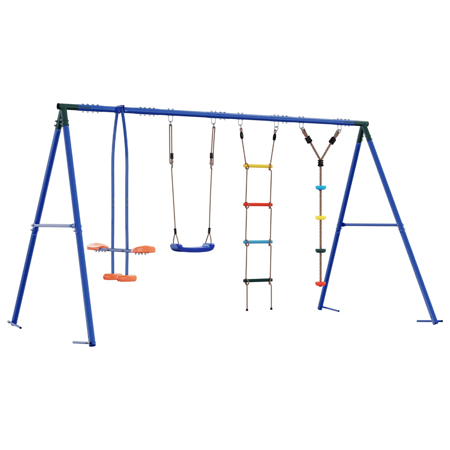 Buiten Schommelset Meerkleurig 330 x 185 x 185 cm Staal en PE is nu te koop bij PeponiXL, paradijselijk wonen!