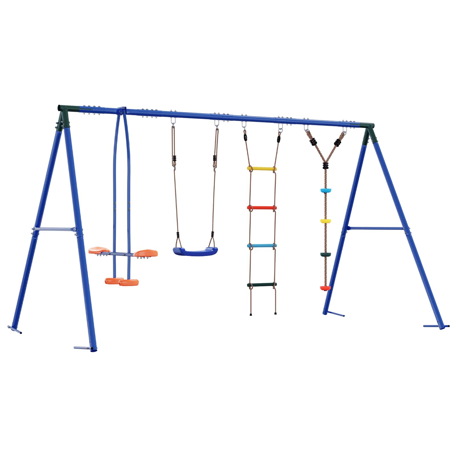 Buiten Schommelset Meerkleurig 330 x 185 x 185 cm Staal en PE is nu te koop bij PeponiXL, paradijselijk wonen!