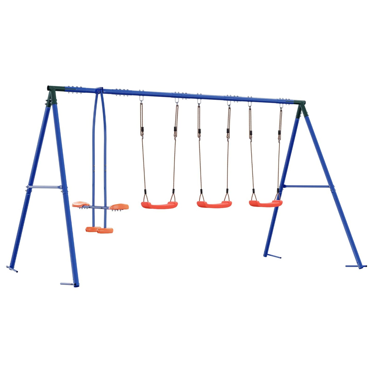 Buiten Schommelset Meerkleurig 330 x 185 x 185 cm Staal en PE is nu te koop bij PeponiXL, paradijselijk wonen!