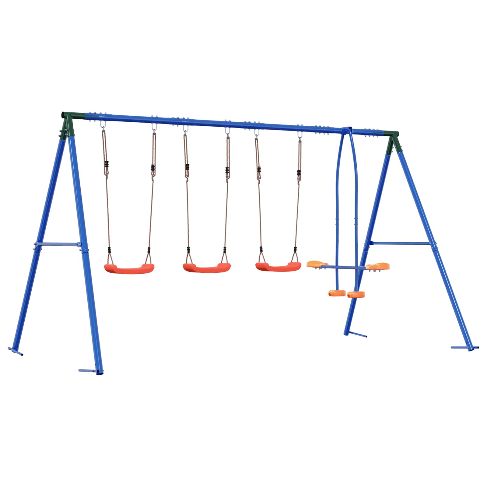 Buiten Schommelset Meerkleurig 330 x 185 x 185 cm Staal en PE is nu te koop bij PeponiXL, paradijselijk wonen!
