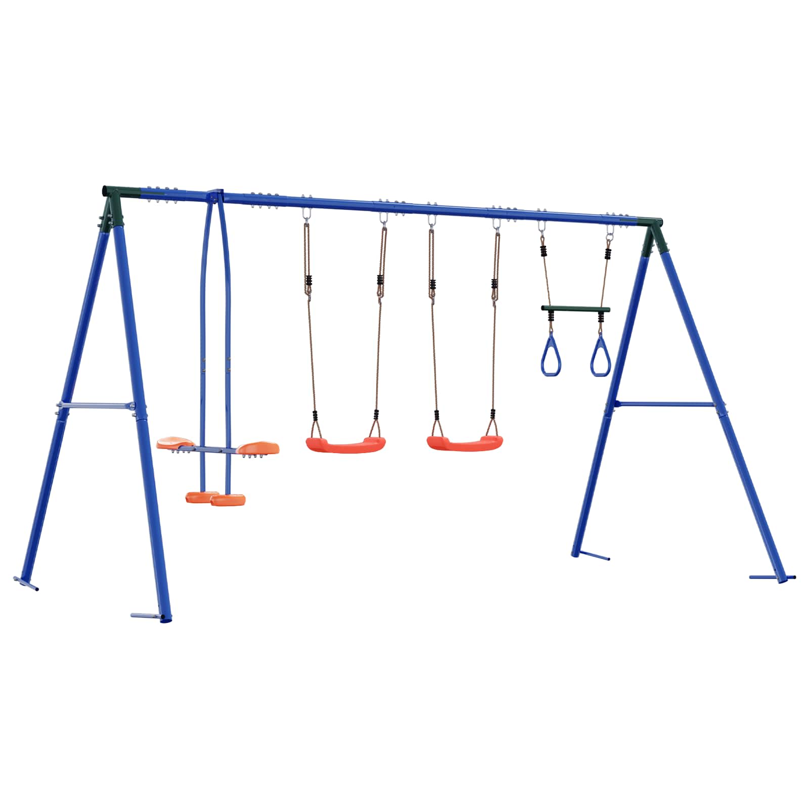 Buiten Schommelset Meerkleurig 330 x 185 x 185 cm Staal en PE is nu te koop bij PeponiXL, paradijselijk wonen!