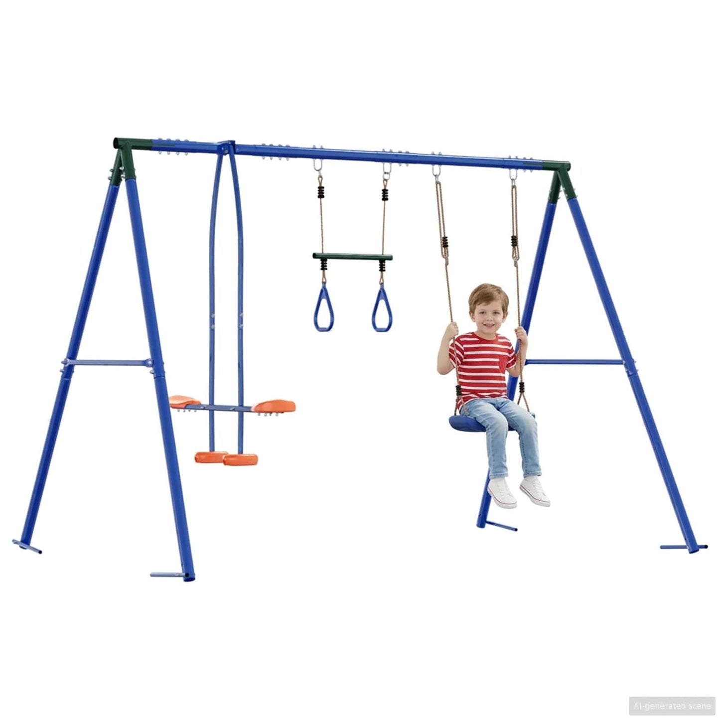 Buiten Schommelset Meerkleurig 263 x 185 x 185 cm Staal en PE
