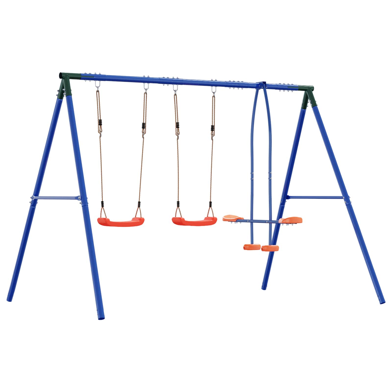 Buiten Schommelset Multikleur 263 x 185 x 185 cm Staal en PE is nu te koop bij PeponiXL, paradijselijk wonen!