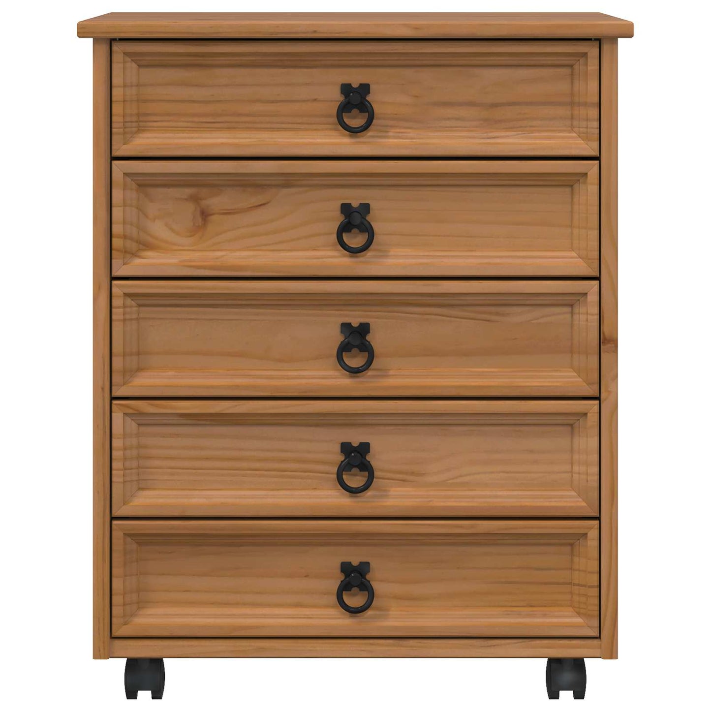 Rolkast met lades CORONA Massief grenenhout en engineered wood