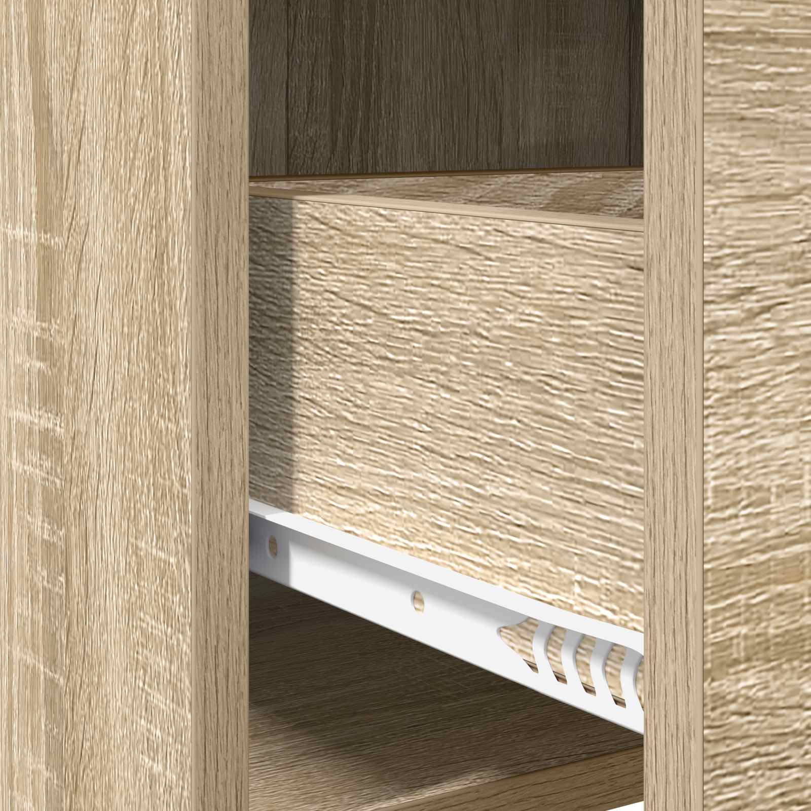 Nachtkastjes 2 pcs Sonoma Eiken 40 x 30 x 60 cm Bewerkt hout is nu te koop bij PeponiXL, paradijselijk wonen!