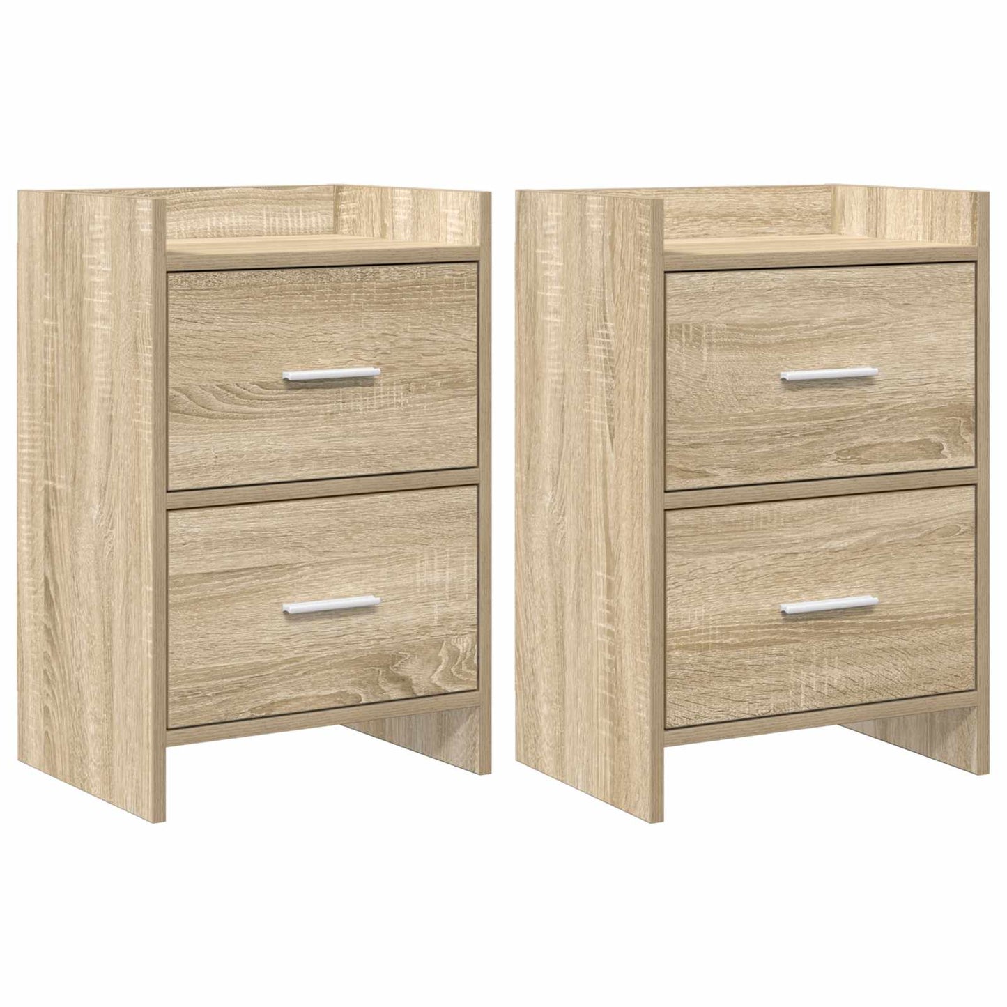 Nachtkastjes 2 pcs Sonoma Eiken 40 x 30 x 60 cm Bewerkt hout is nu te koop bij PeponiXL, paradijselijk wonen!