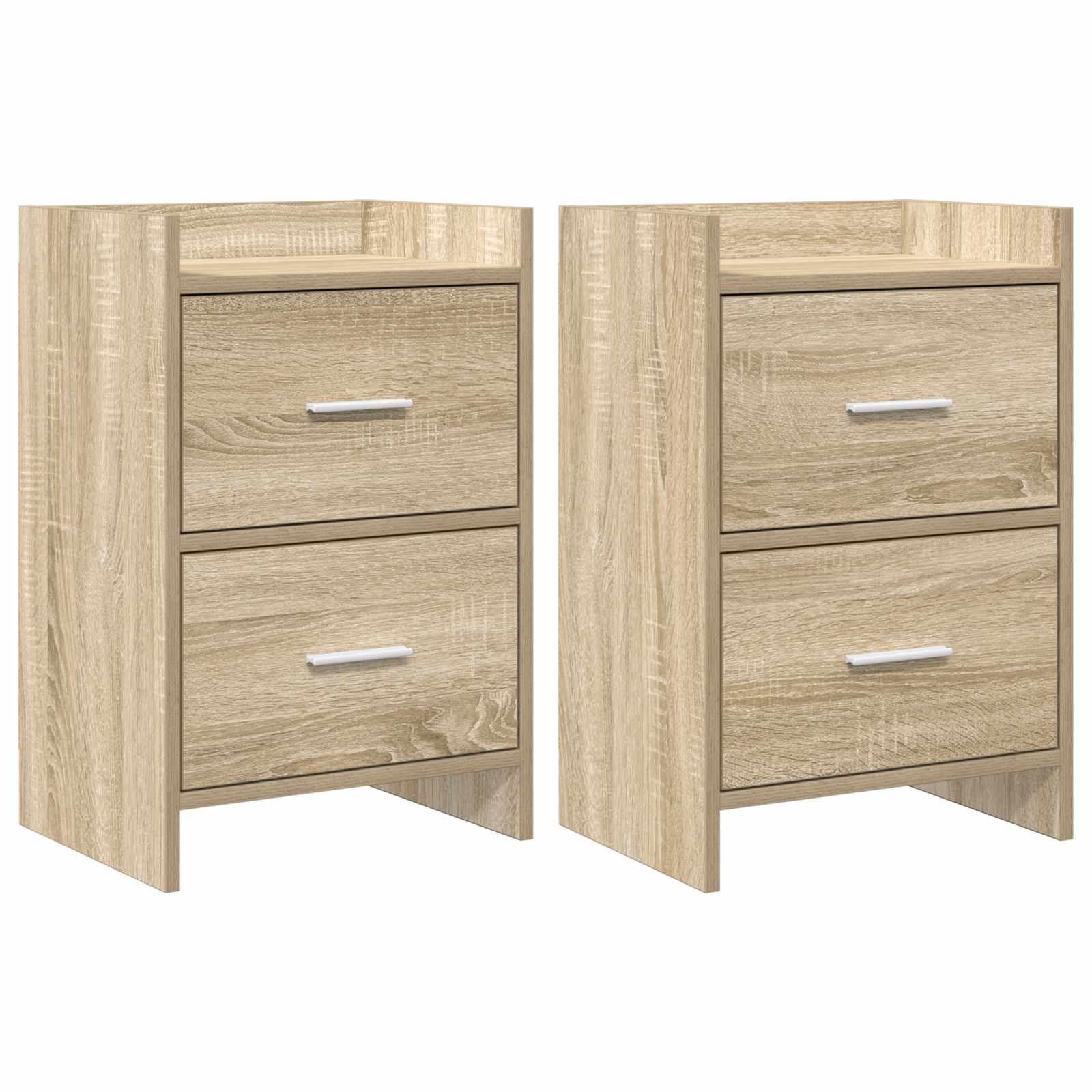Nachtkastjes 2 pcs Sonoma Eiken 40 x 30 x 60 cm Bewerkt hout is nu te koop bij PeponiXL, paradijselijk wonen!