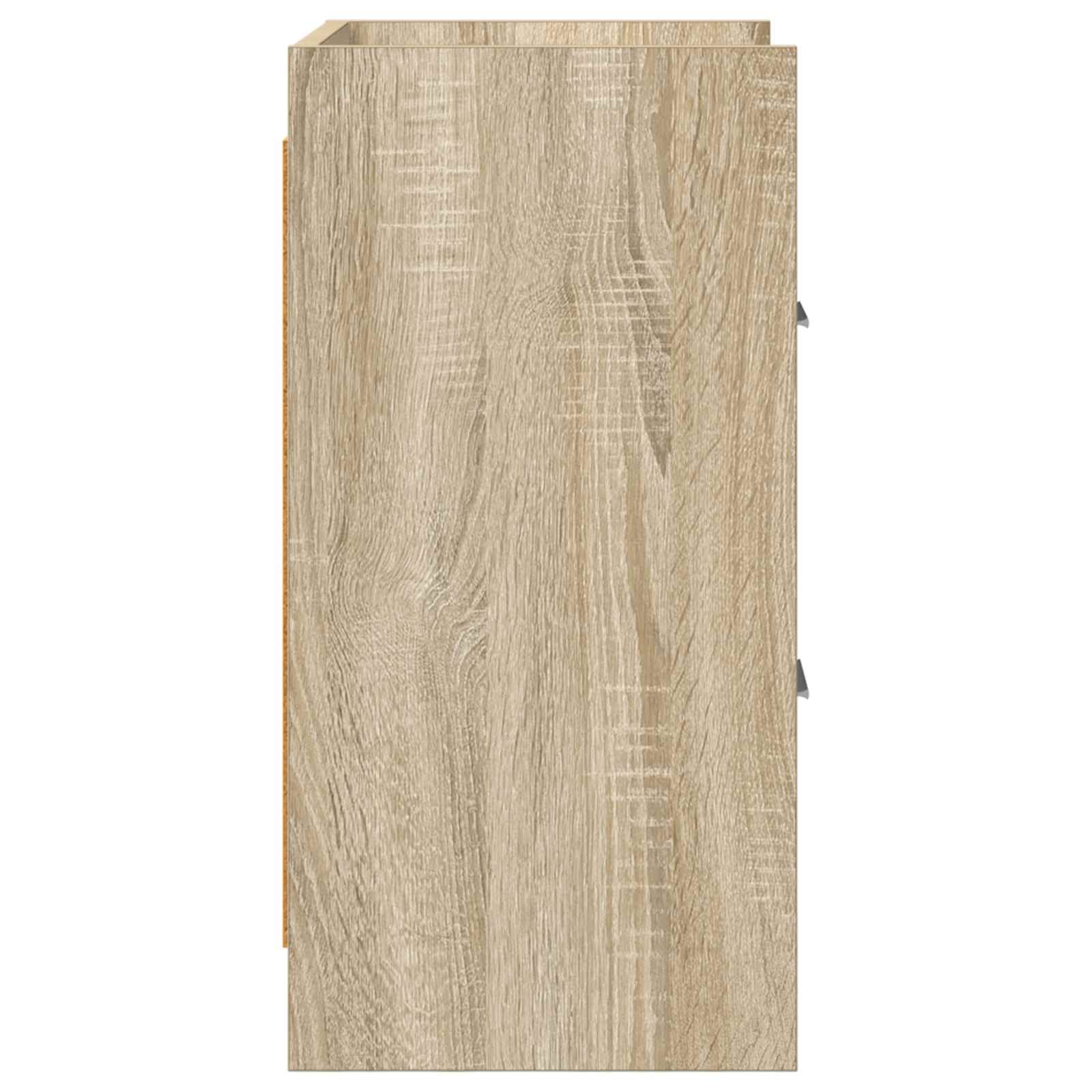 Nachtkastjes 2 pcs Sonoma Eiken 40 x 30 x 60 cm Bewerkt hout is nu te koop bij PeponiXL, paradijselijk wonen!