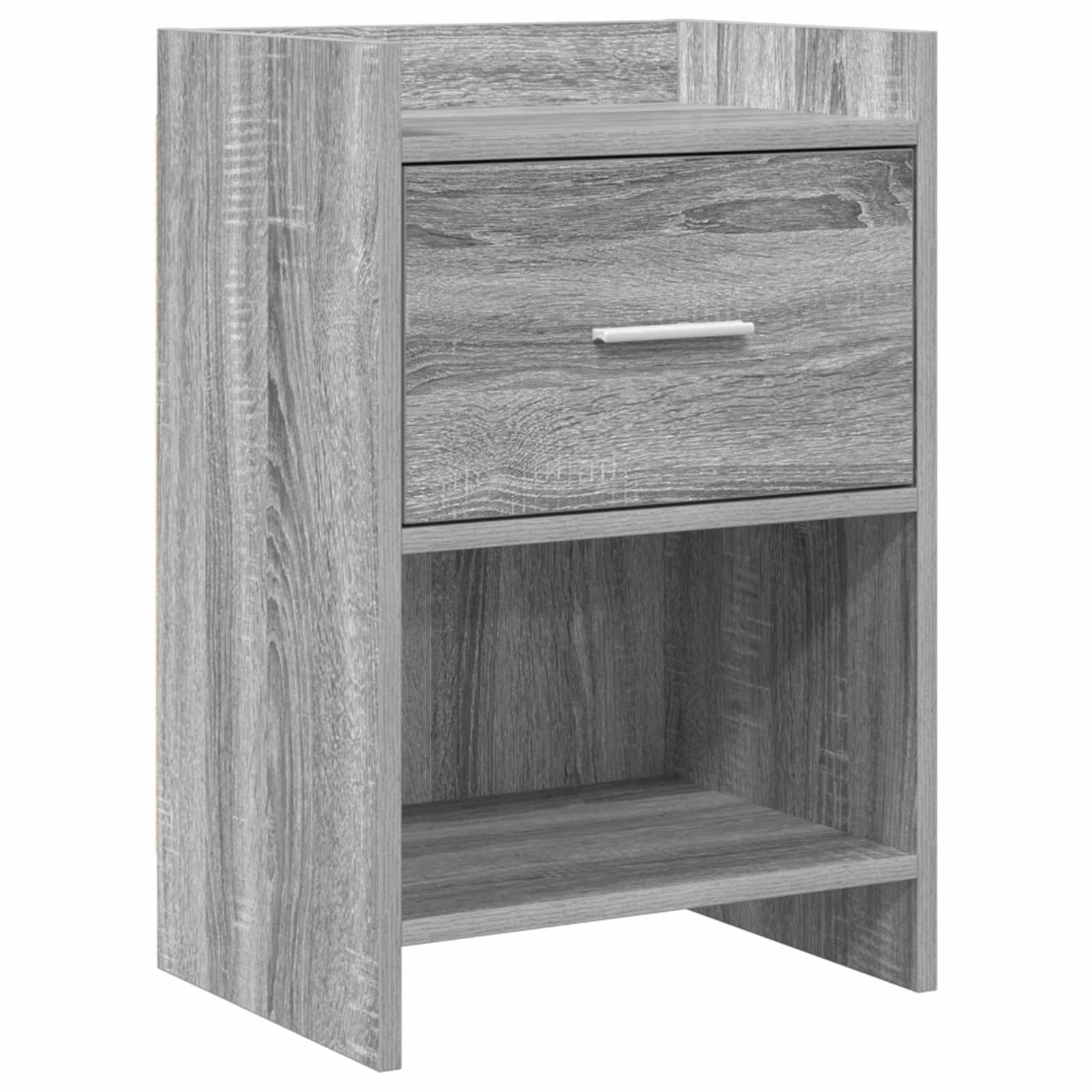 Nachtkastjes Grijs Sonoma 40 x 30 x 60 cm Bewerkt hout is nu te koop bij PeponiXL, paradijselijk wonen!