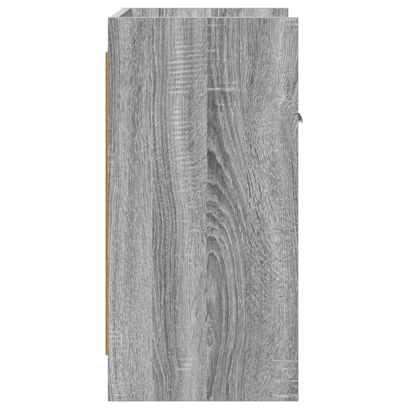 Nachtkastjes Grijs Sonoma 40 x 30 x 60 cm Bewerkt hout is nu te koop bij PeponiXL, paradijselijk wonen!