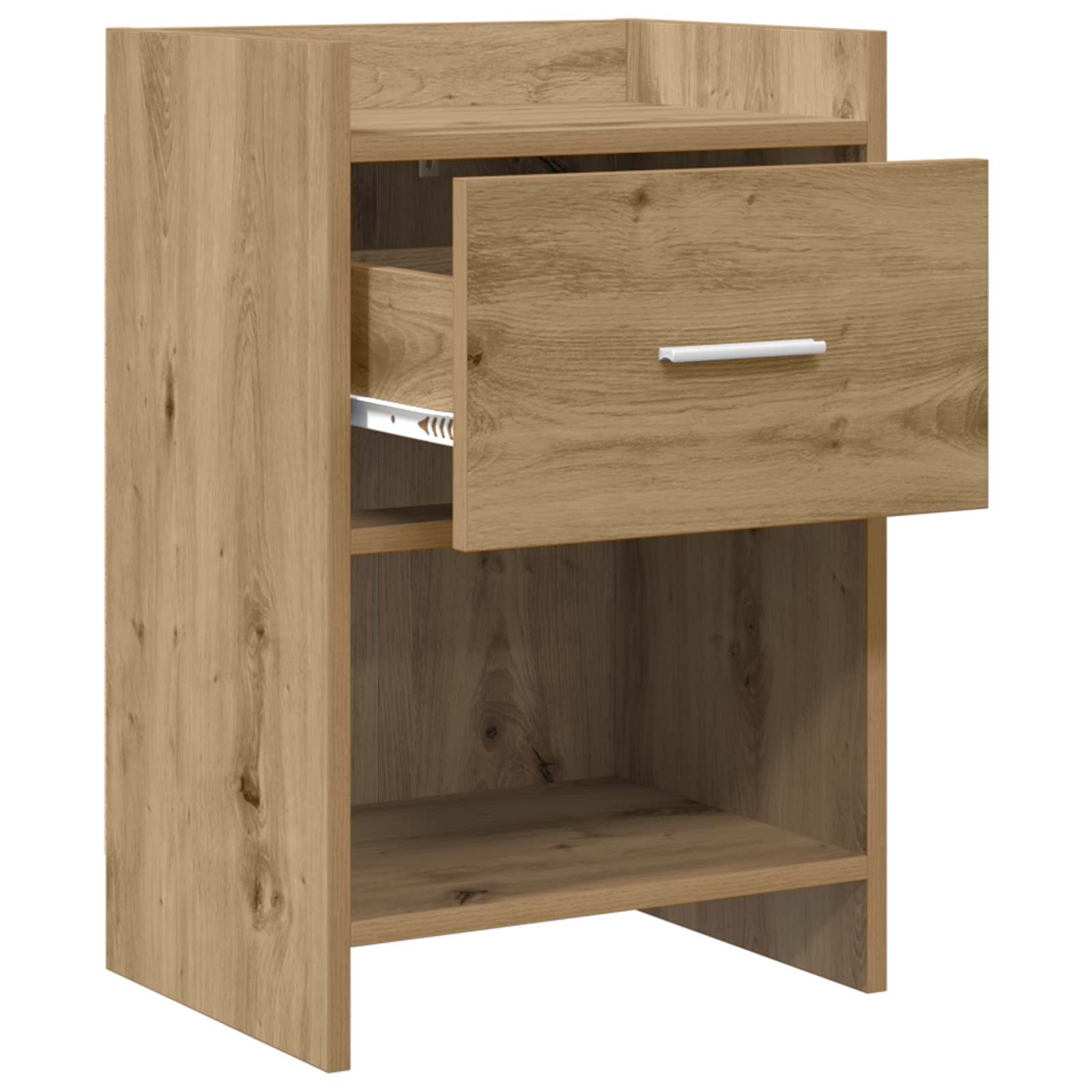 Nachtkastjes 2 st Artisanaal eiken 40 x 30 x 60 cm Bewerkt hout is nu te koop bij PeponiXL, paradijselijk wonen!