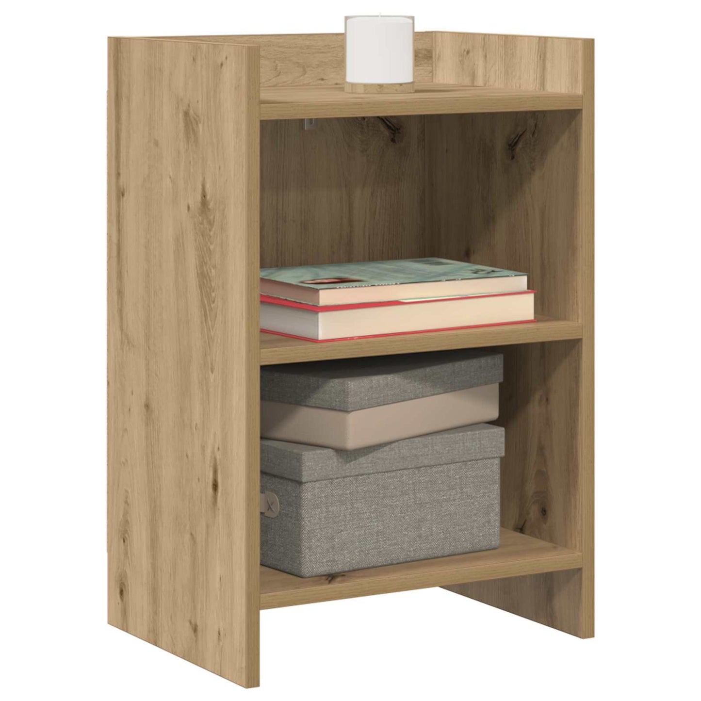 Nachtkastjes Artisanaal eiken 40 x 30 x 60 cm Bewerkt hout is nu te koop bij PeponiXL, paradijselijk wonen!