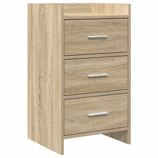 Nachtkastjes Sonoma Eiken 40 x 36 x 70 cm Bewerkt hout is nu te koop bij PeponiXL, paradijselijk wonen!