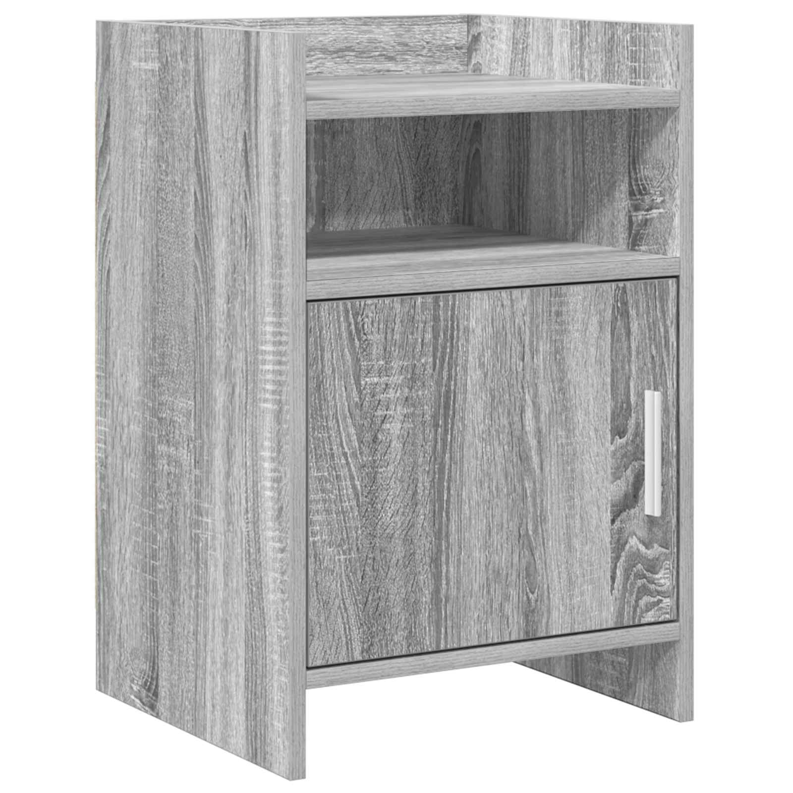 Nachtkastjes Grijs Sonoma 40 x 36 x 60 cm Bewerkt hout is nu te koop bij PeponiXL, paradijselijk wonen!