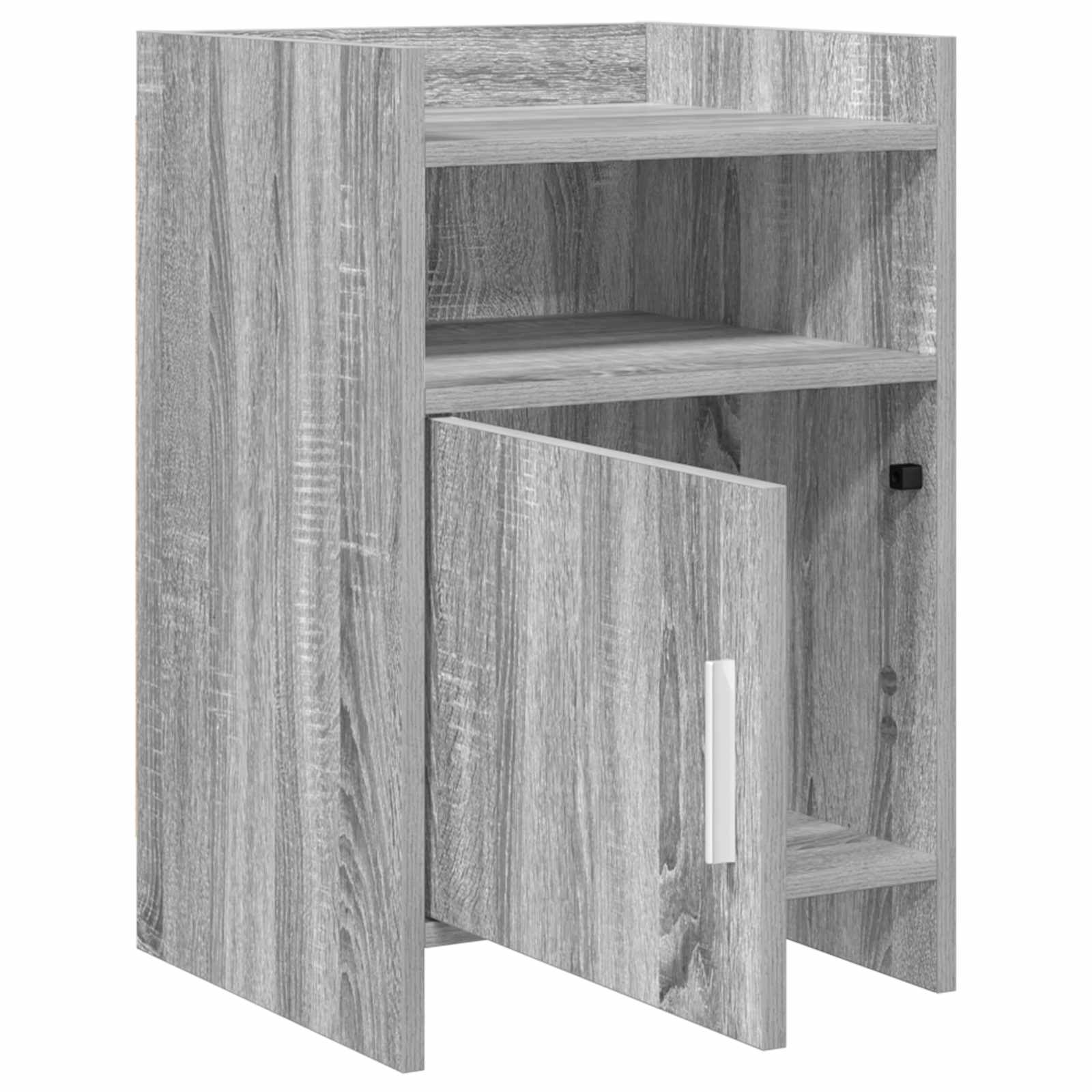 Nachtkastjes Grijs Sonoma 40 x 36 x 60 cm Bewerkt hout is nu te koop bij PeponiXL, paradijselijk wonen!