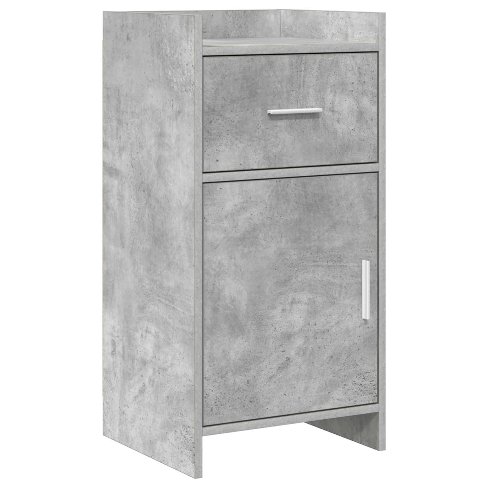 Dressoir Betongrijs 40 x 36 x 80 cm Bewerkt hout is nu te koop bij PeponiXL, paradijselijk wonen!