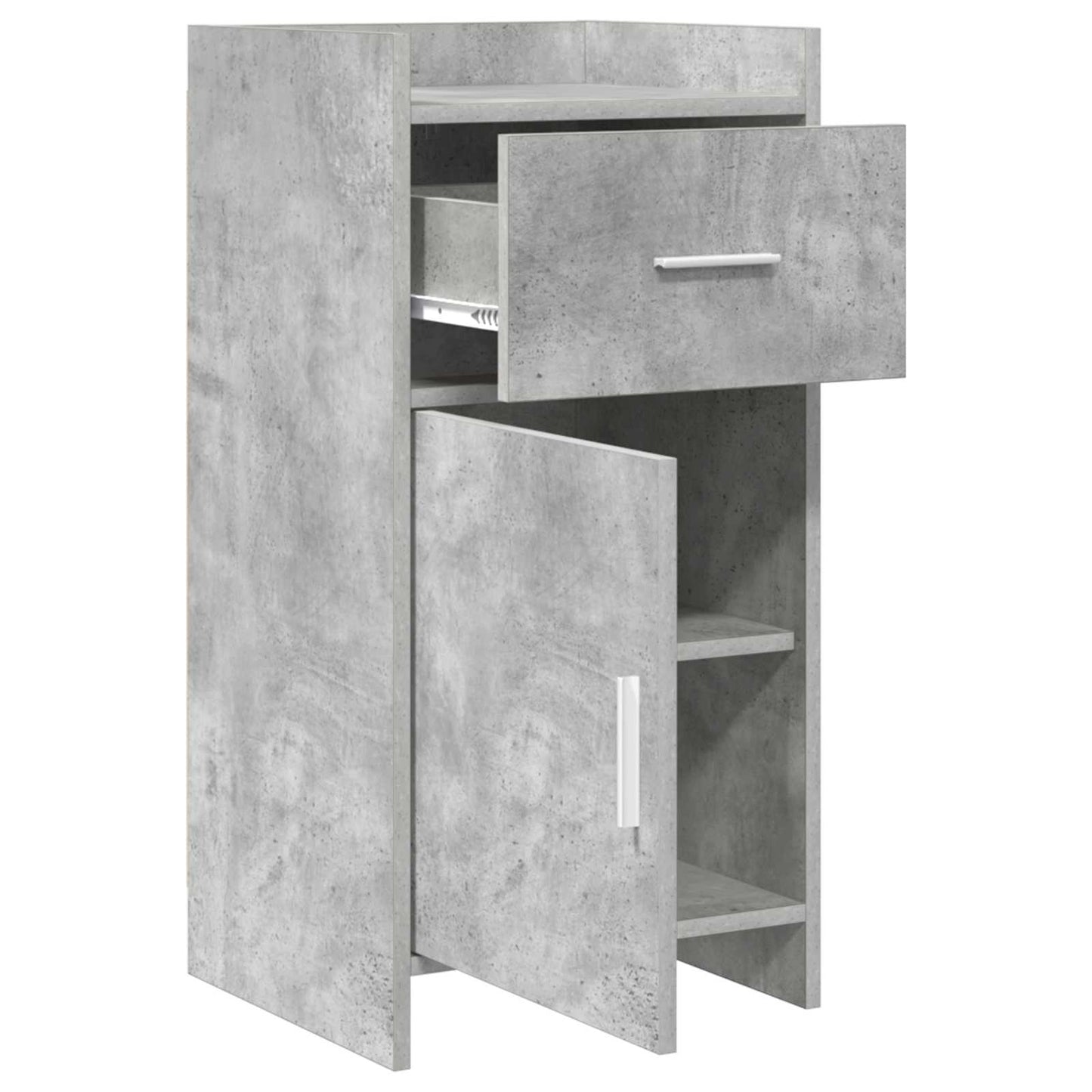 Dressoir Betongrijs 40 x 36 x 80 cm Bewerkt hout is nu te koop bij PeponiXL, paradijselijk wonen!