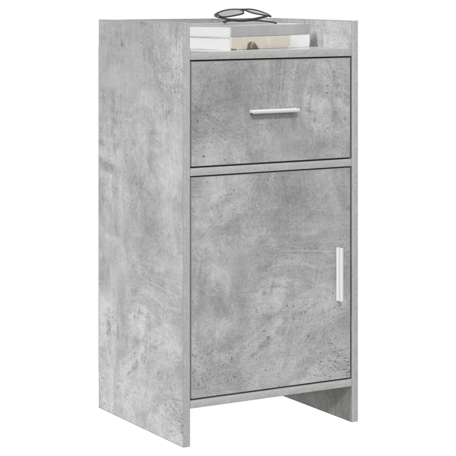 Dressoir Betongrijs 40 x 36 x 80 cm Bewerkt hout is nu te koop bij PeponiXL, paradijselijk wonen!