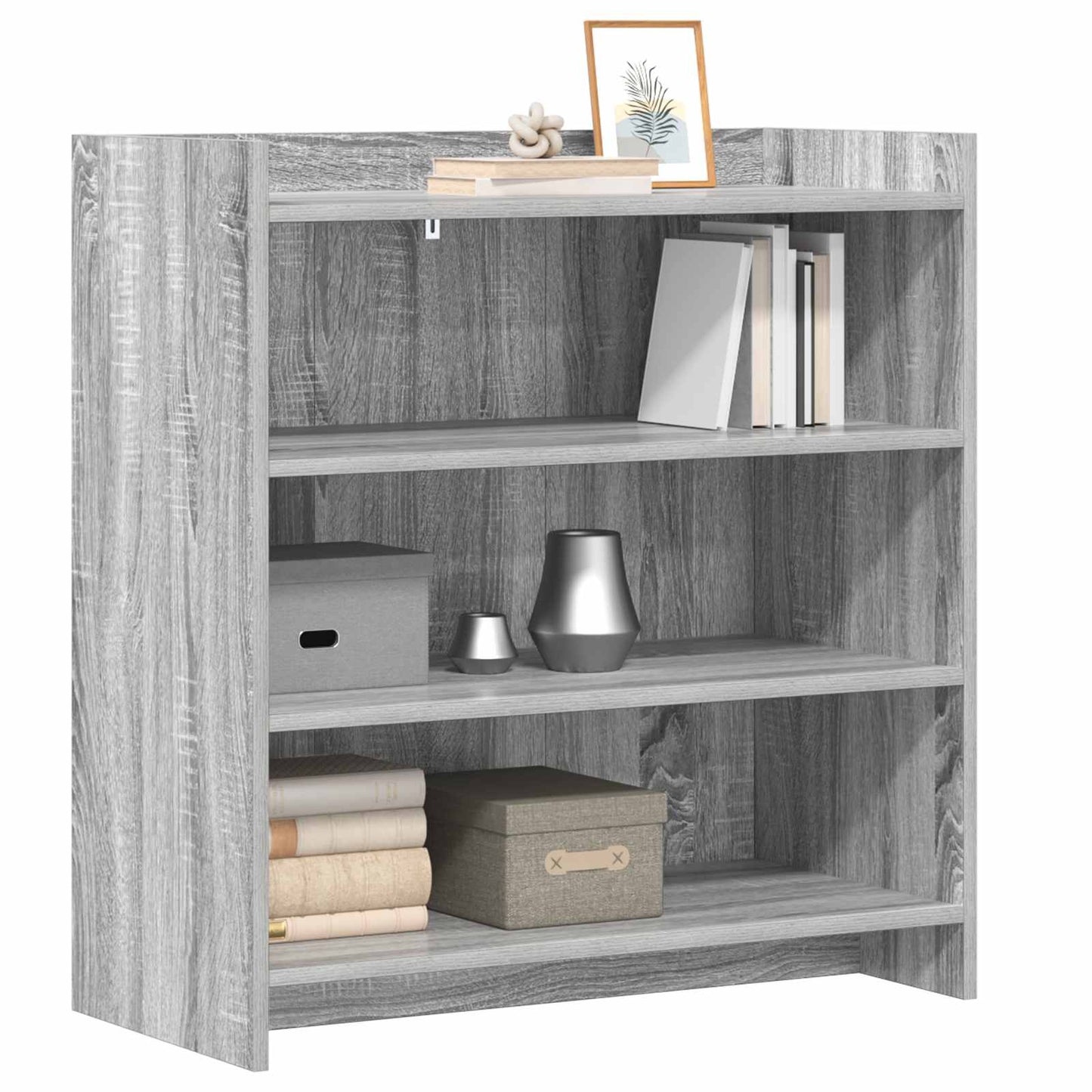 Dressoir Grijs Sonoma 75 x 36 x 80 cm Bewerkt hout is nu te koop bij PeponiXL, paradijselijk wonen!