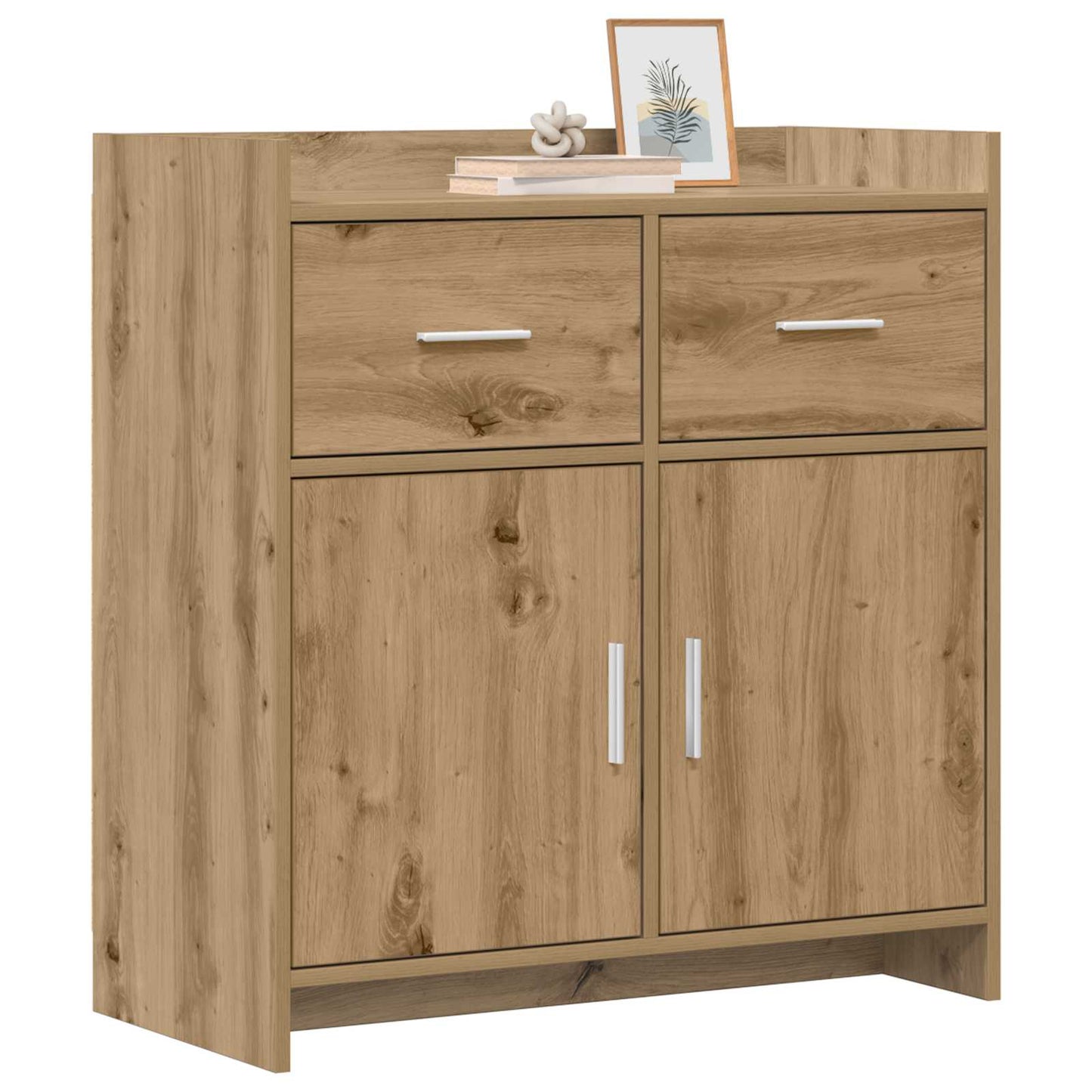 Dressoir Artisanaal eiken 75 x 36 x 80 cm Bewerkt hout is nu te koop bij PeponiXL, paradijselijk wonen!