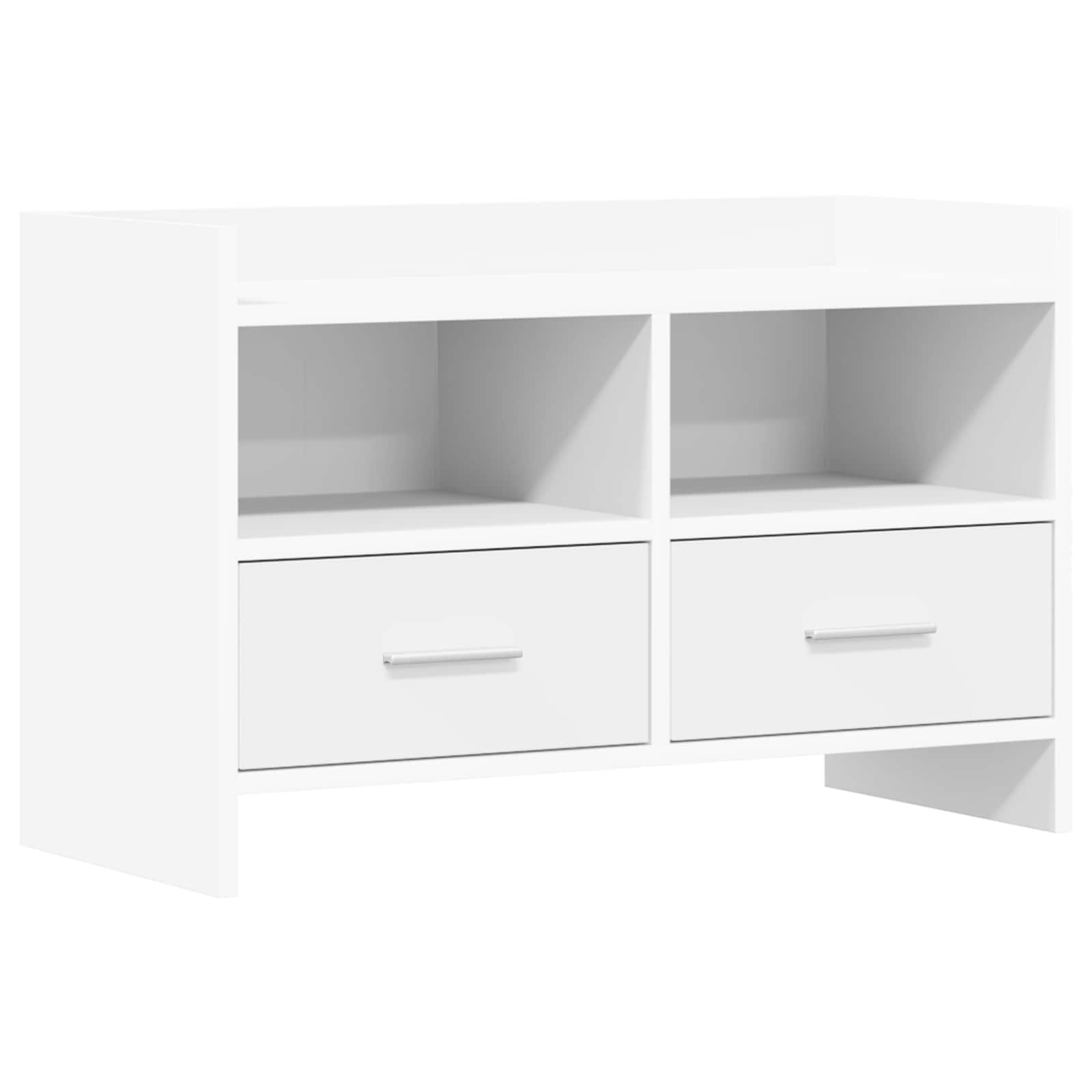 TV-kast 71,5 x 33 x 47 cm Wit Bewerkt hout is nu te koop bij PeponiXL, paradijselijk wonen!