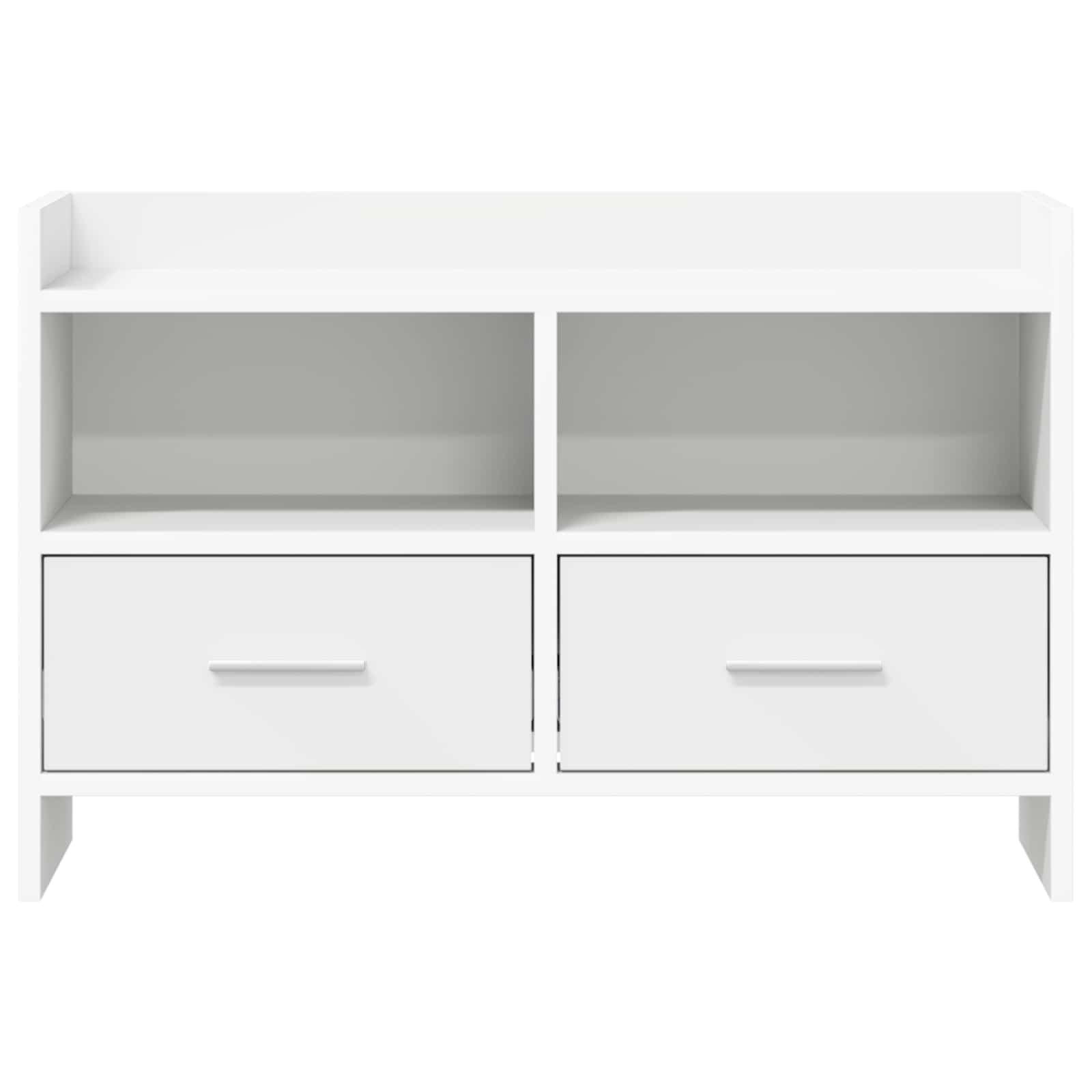 TV-kast 71,5 x 33 x 47 cm Wit Bewerkt hout is nu te koop bij PeponiXL, paradijselijk wonen!