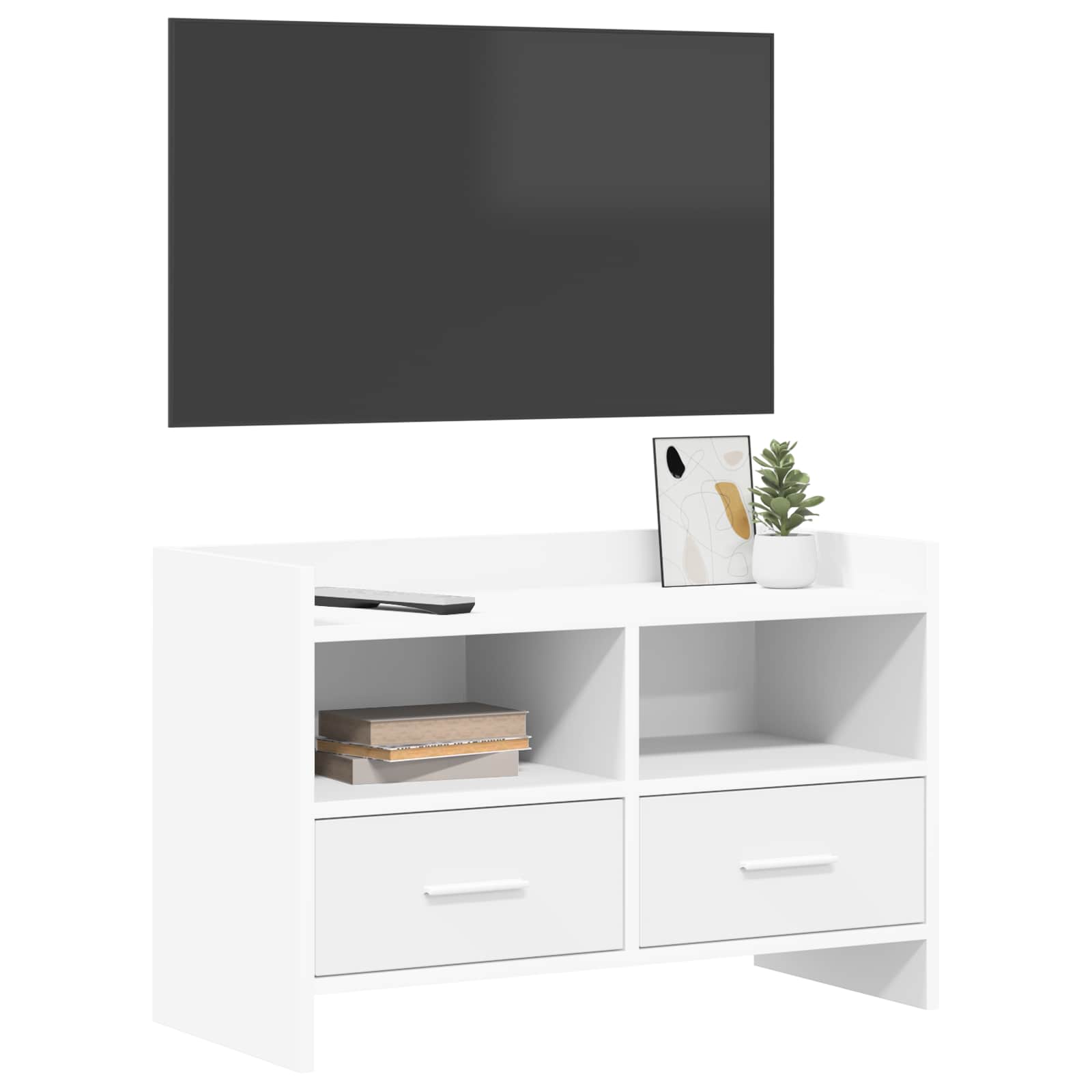 TV-kast 71,5 x 33 x 47 cm Wit Bewerkt hout is nu te koop bij PeponiXL, paradijselijk wonen!