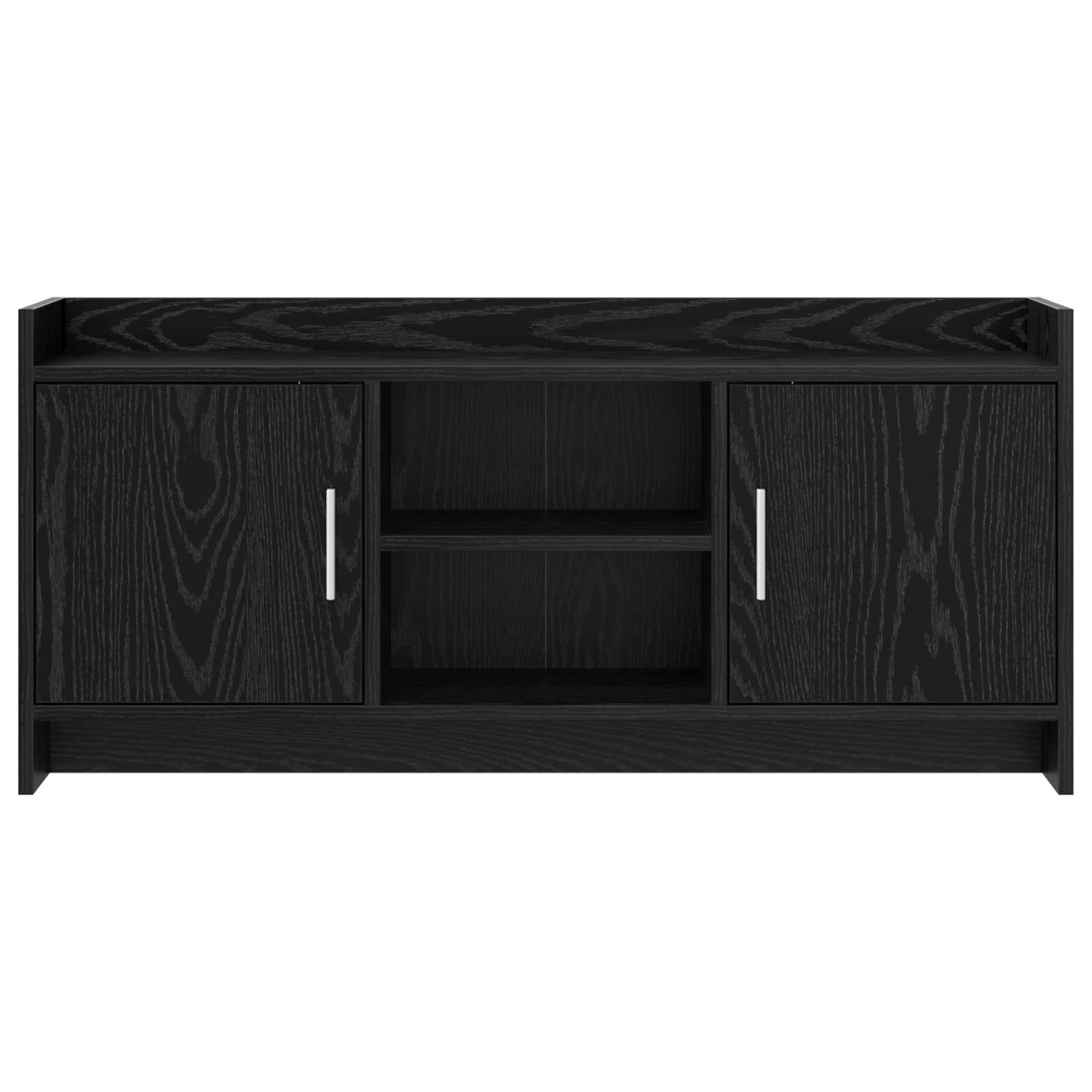 TV-kast 102 x 33 x 47 cm Zwart eiken Bewerkt hout is nu te koop bij PeponiXL, paradijselijk wonen!