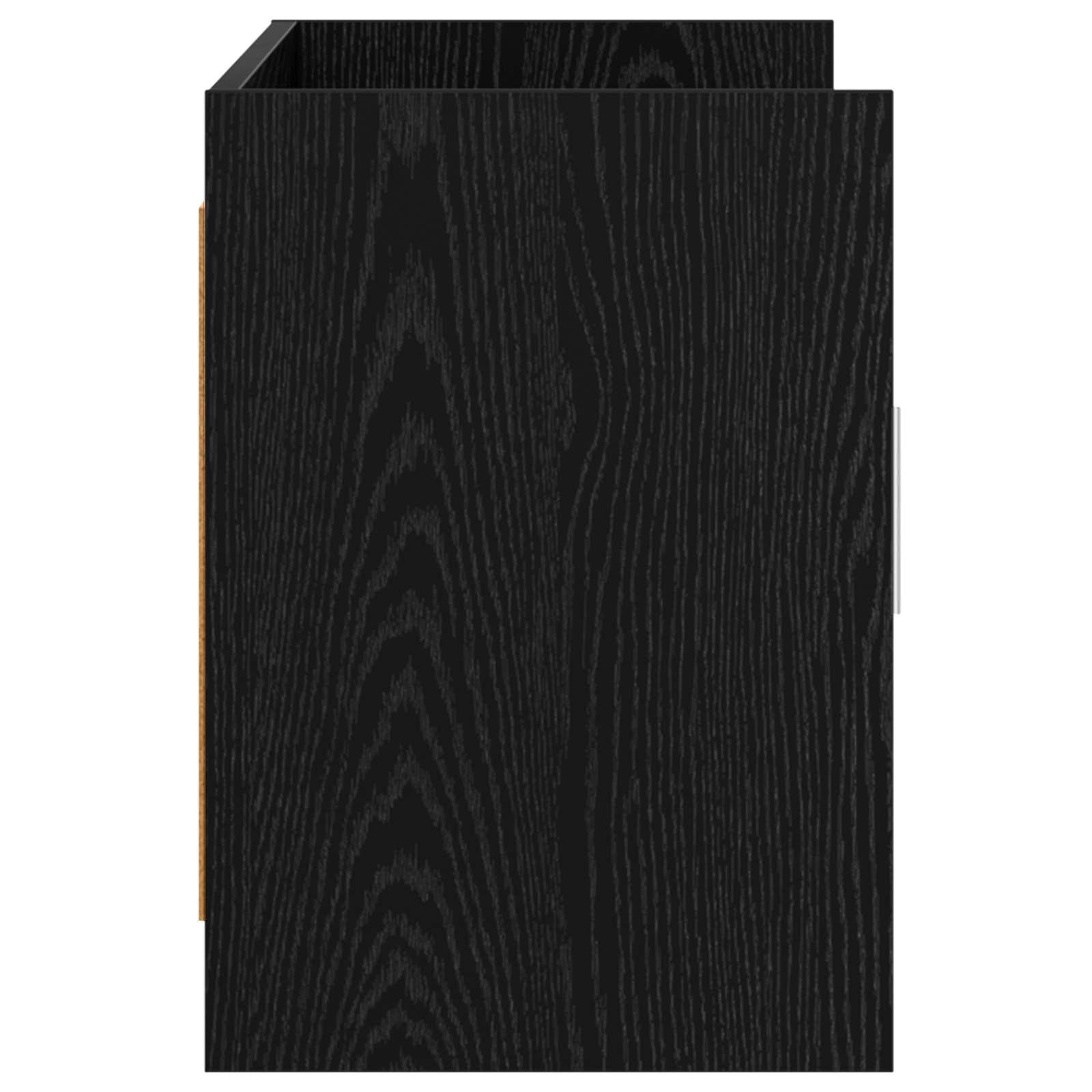 TV-kast 102 x 33 x 47 cm Zwart eiken Bewerkt hout is nu te koop bij PeponiXL, paradijselijk wonen!