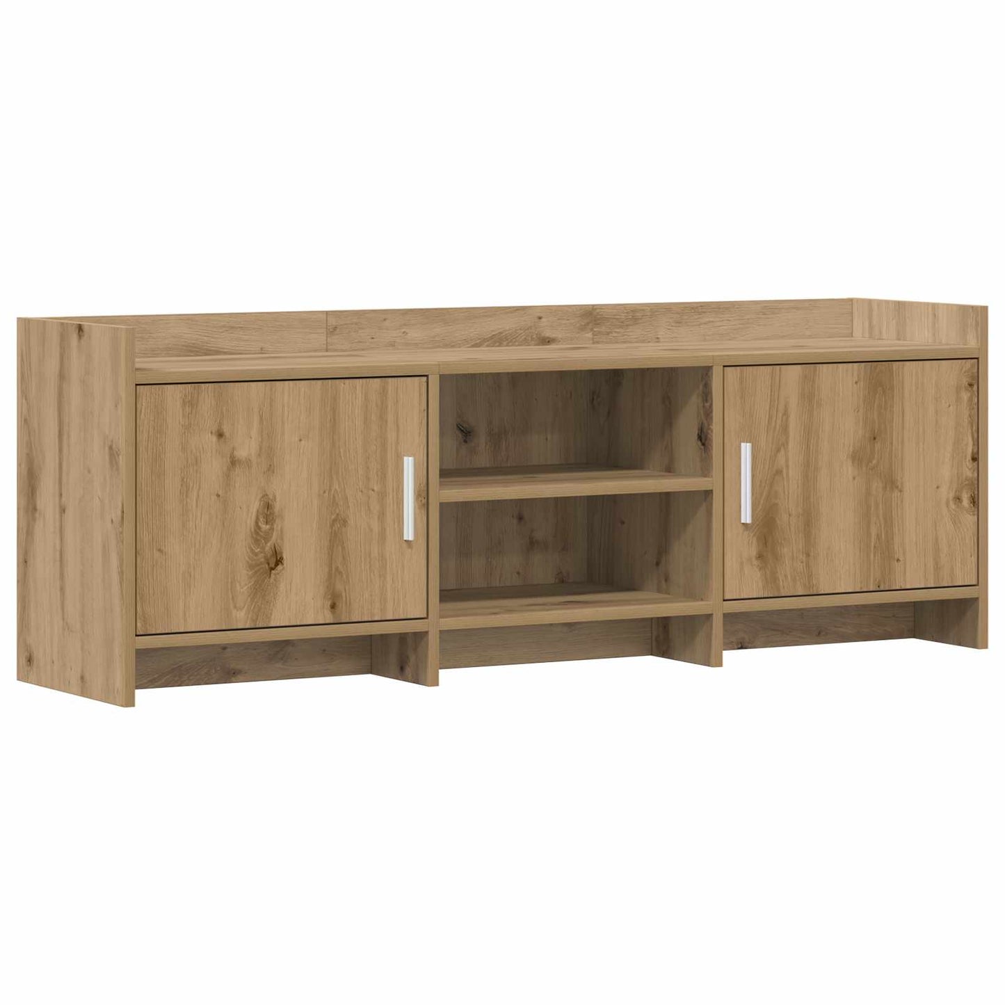 TV-kast 130 x 33 x 47 cm Artisanaal eiken Bewerkt hout is nu te koop bij PeponiXL, paradijselijk wonen!