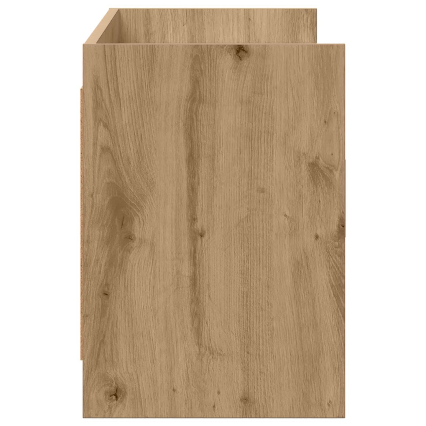 TV-kast 130 x 33 x 47 cm Artisanaal eiken Bewerkt hout is nu te koop bij PeponiXL, paradijselijk wonen!