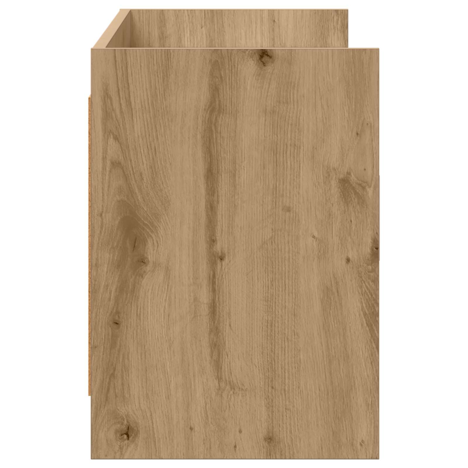 TV-kast 130 x 33 x 47 cm Artisanaal eiken Bewerkt hout is nu te koop bij PeponiXL, paradijselijk wonen!