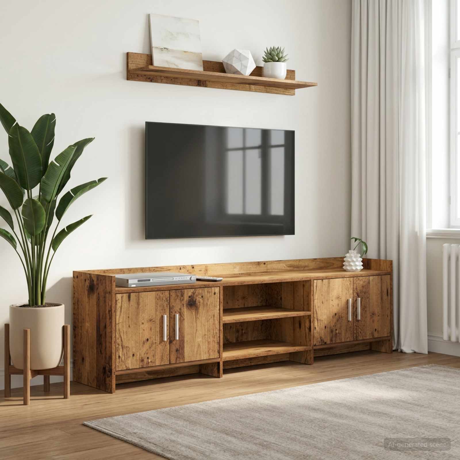 TV-kast 168 x 33 x 47 cm Oud hout Bewerkt hout is nu te koop bij PeponiXL, paradijselijk wonen!