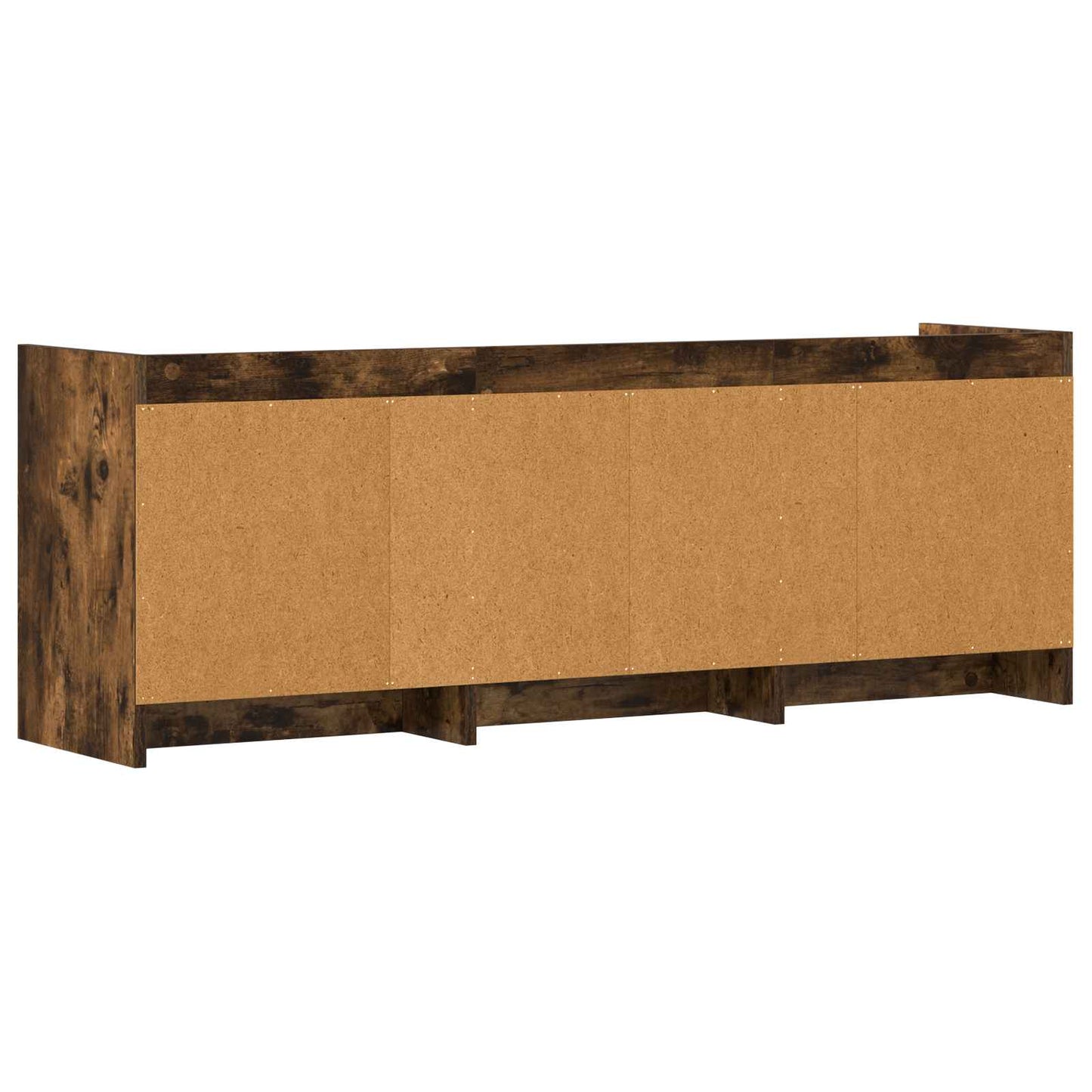 TV-kast 130 x 33 x 47 cm Gerookt eiken Bewerkt hout is nu te koop bij PeponiXL, paradijselijk wonen!