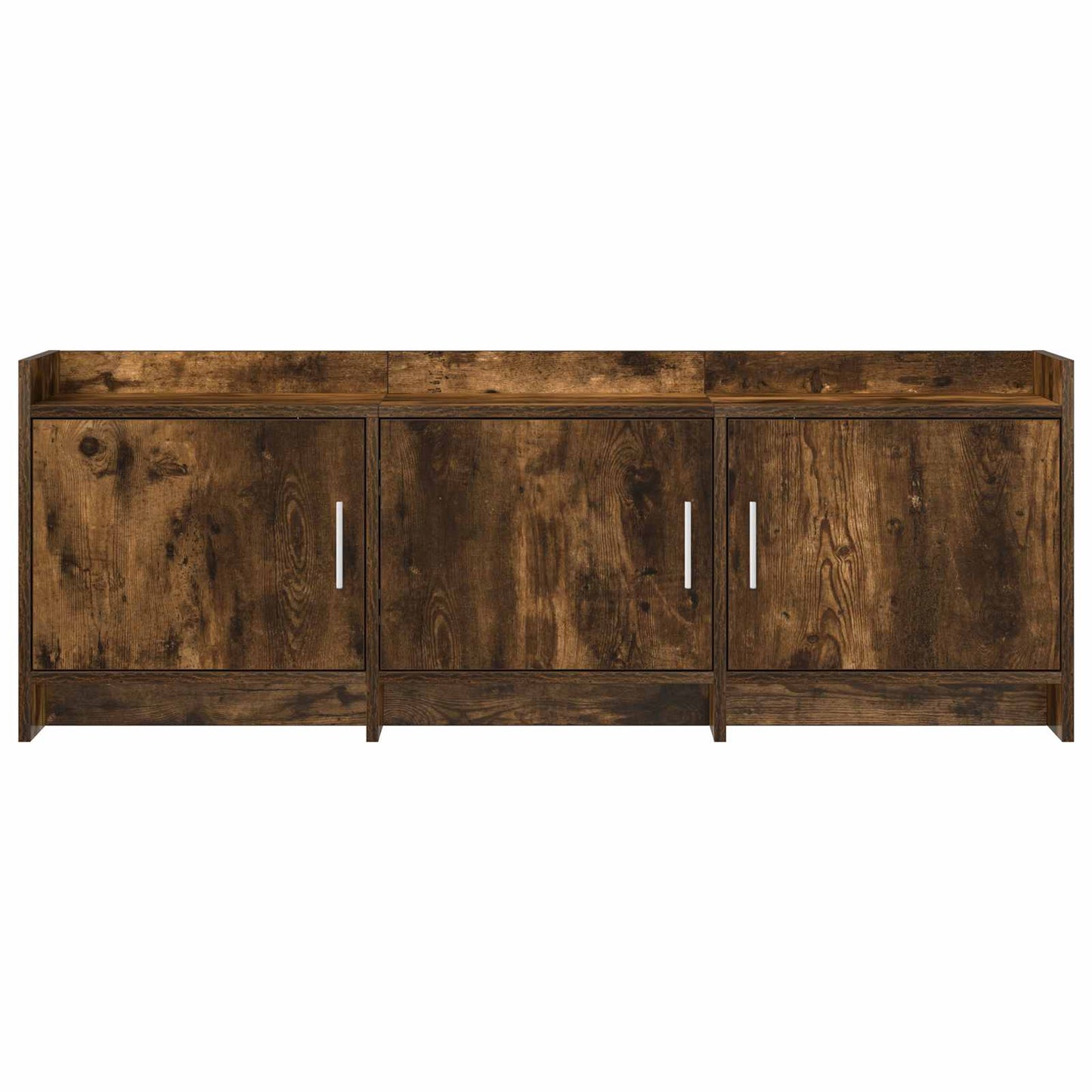 TV-kast 130 x 33 x 47 cm Gerookt eiken Bewerkt hout is nu te koop bij PeponiXL, paradijselijk wonen!