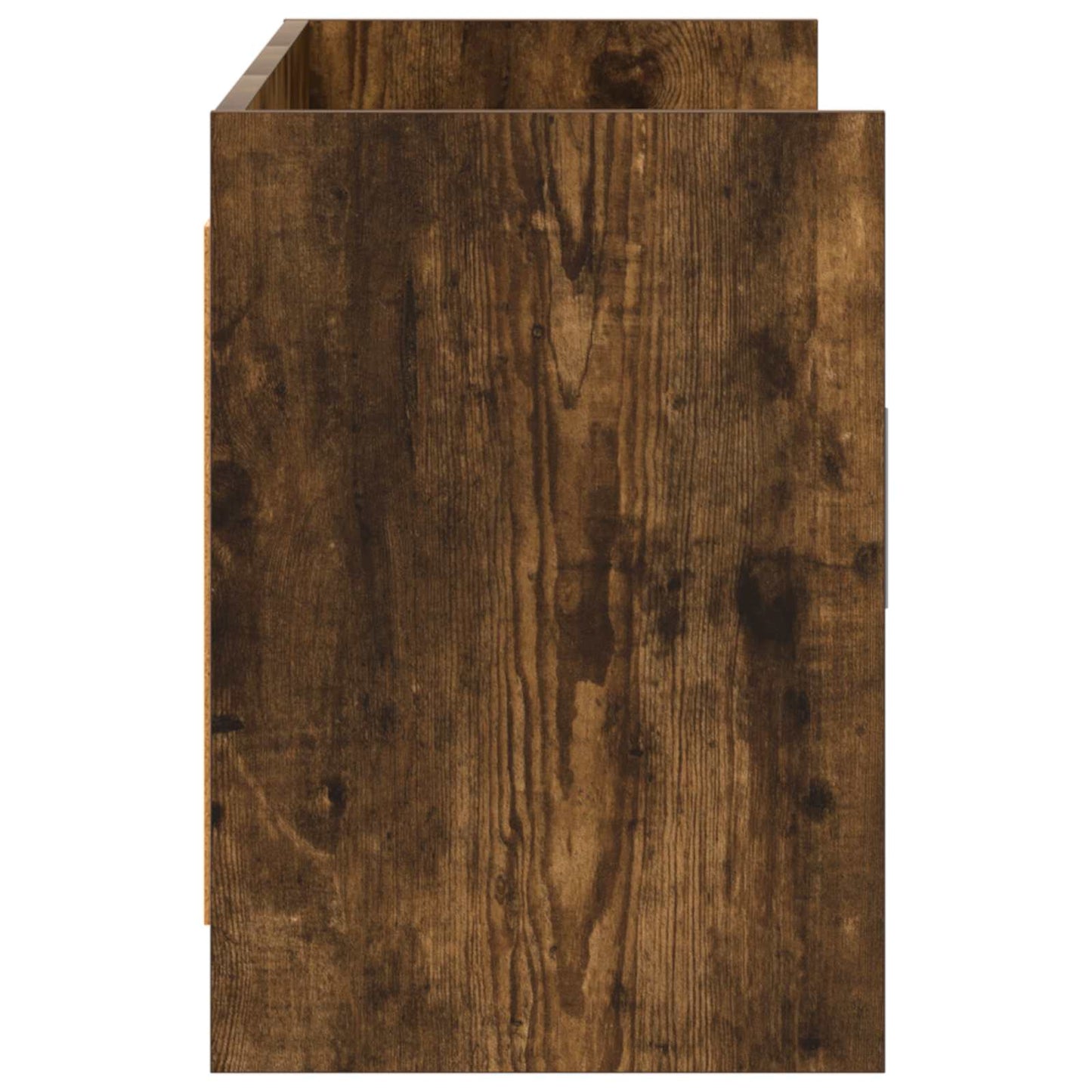 TV-kast 130 x 33 x 47 cm Gerookt eiken Bewerkt hout is nu te koop bij PeponiXL, paradijselijk wonen!
