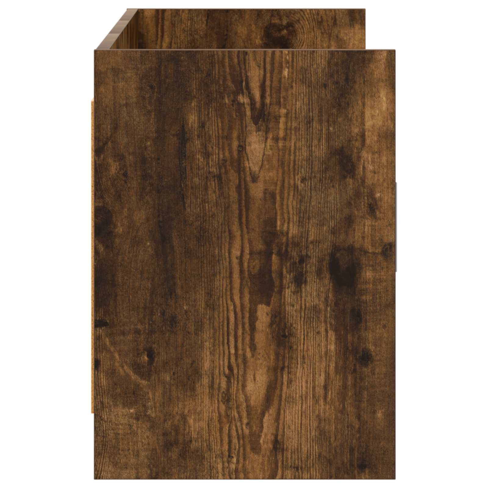 TV-kast 130 x 33 x 47 cm Gerookt eiken Bewerkt hout is nu te koop bij PeponiXL, paradijselijk wonen!