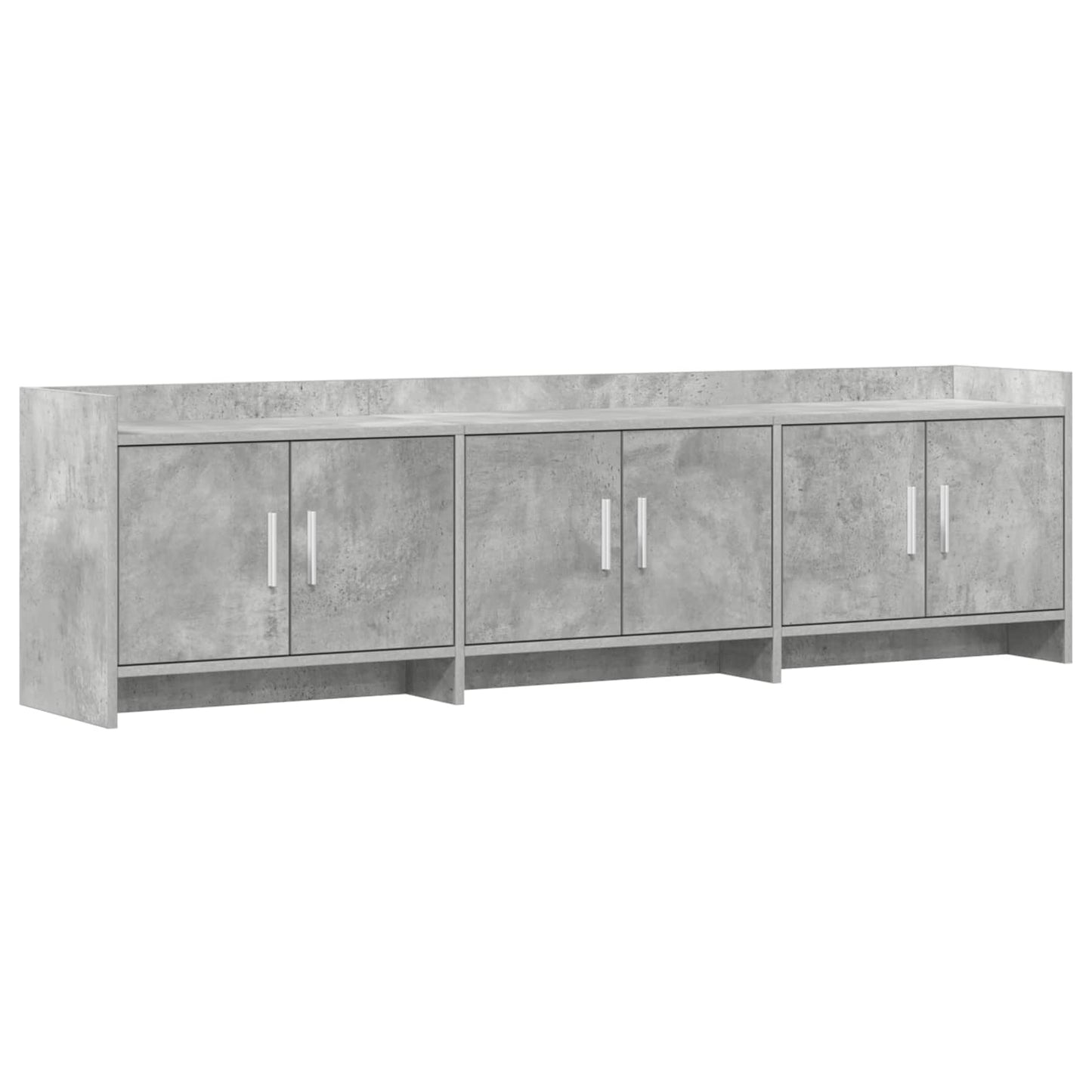 TV-kast 168 x 33 x 47 cm Betongrijs Bewerkt hout is nu te koop bij PeponiXL, paradijselijk wonen!