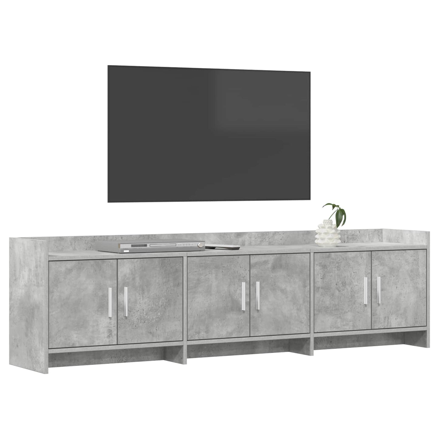 TV-kast 168 x 33 x 47 cm Betongrijs Bewerkt hout is nu te koop bij PeponiXL, paradijselijk wonen!